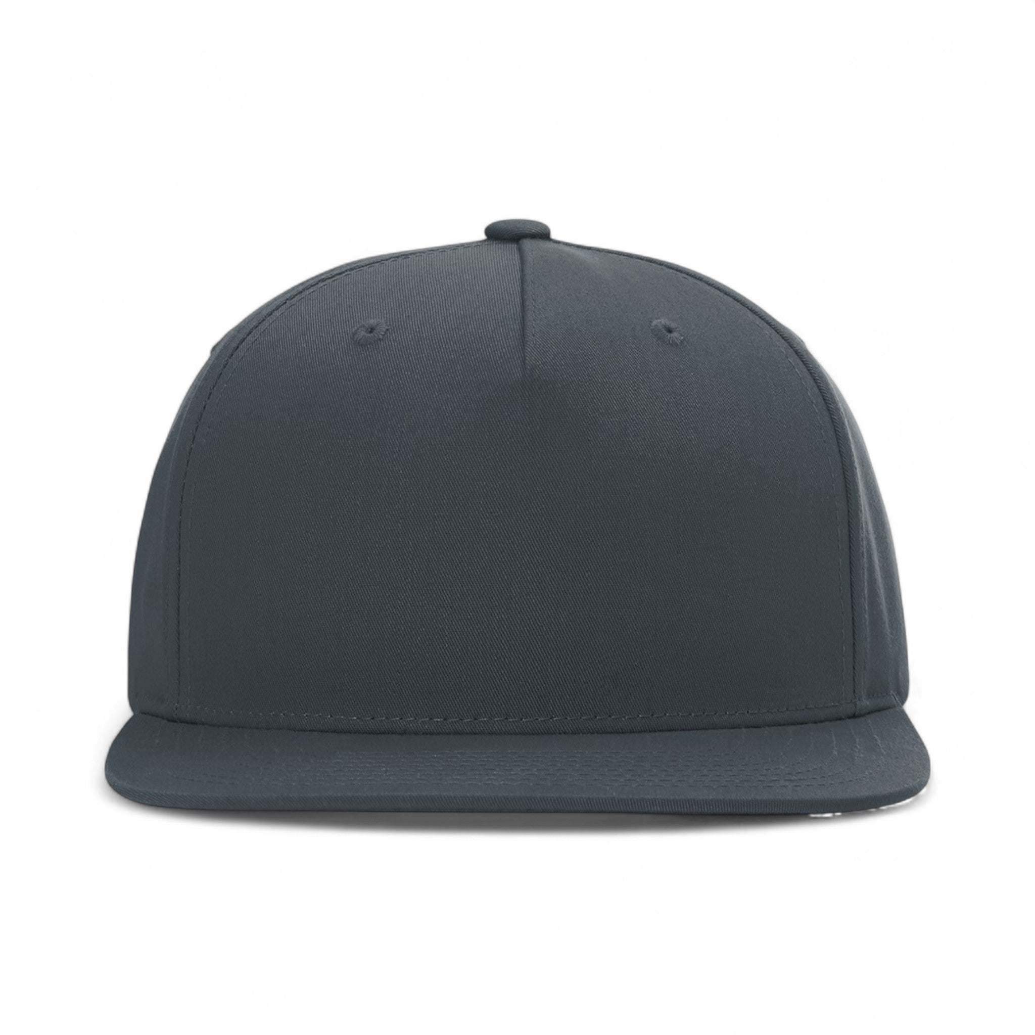 Front view of Richardson 255 custom hat in flint grey