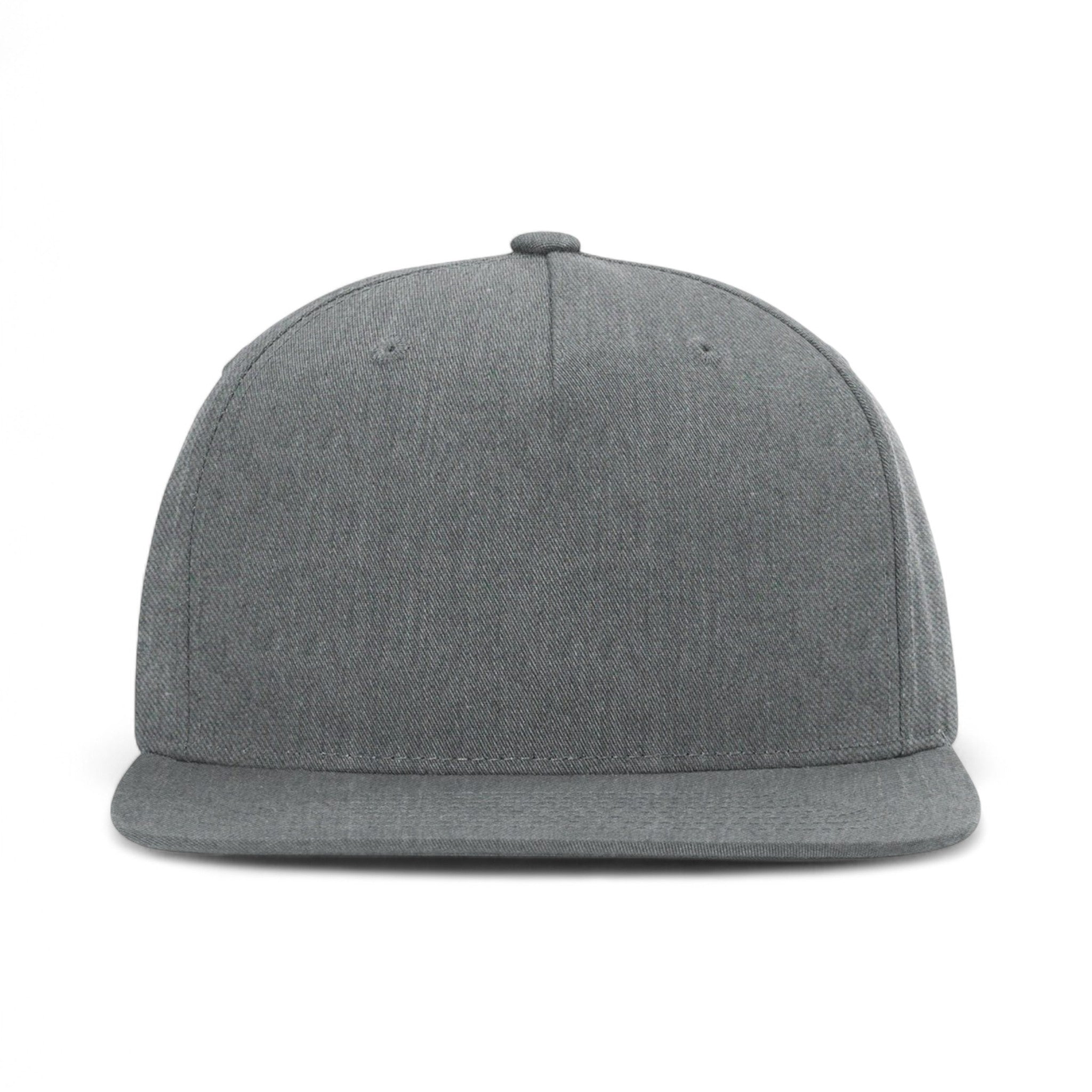 Front view of Richardson 255 custom hat in heather grey