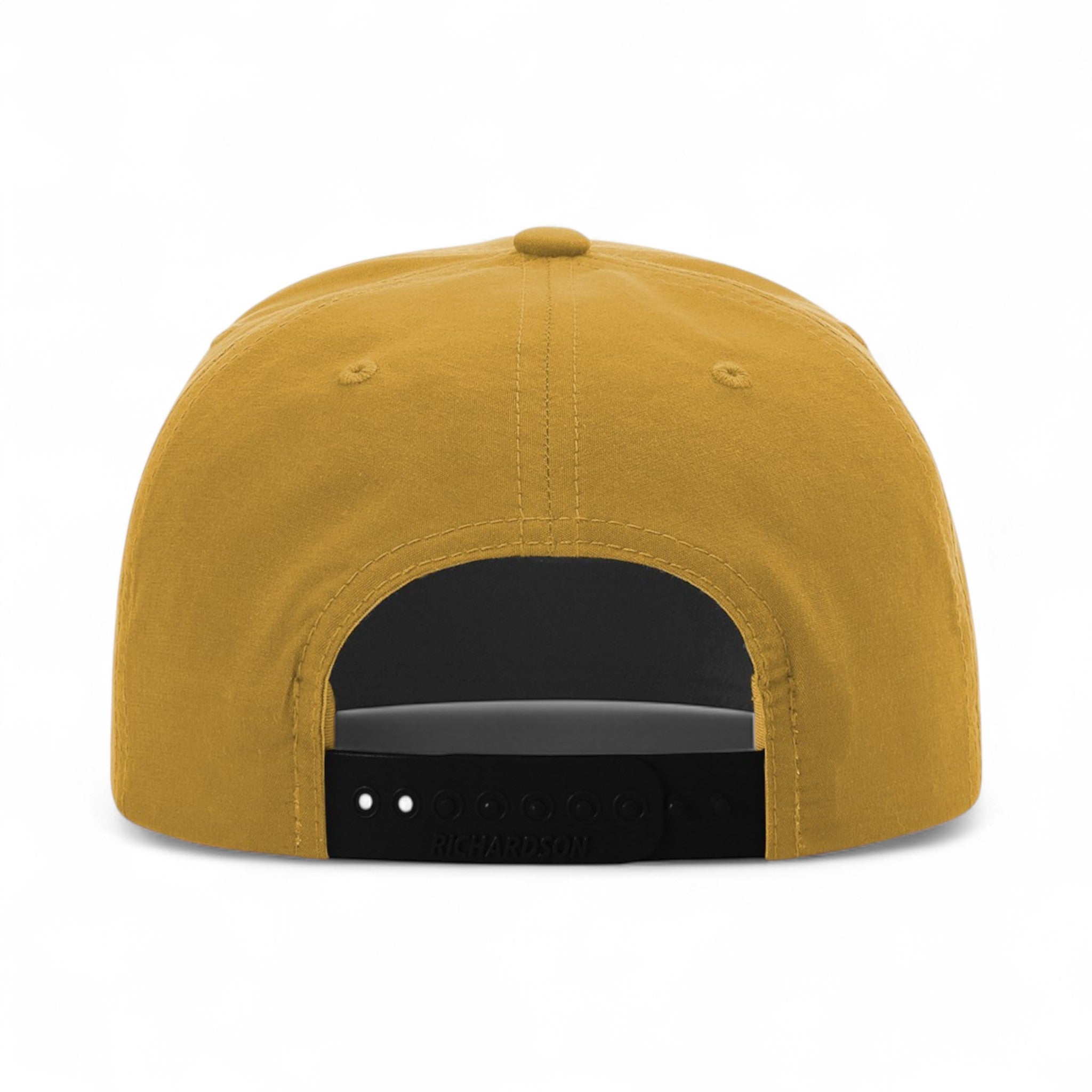 Back view of Richardson 256 custom hat in biscuit and black