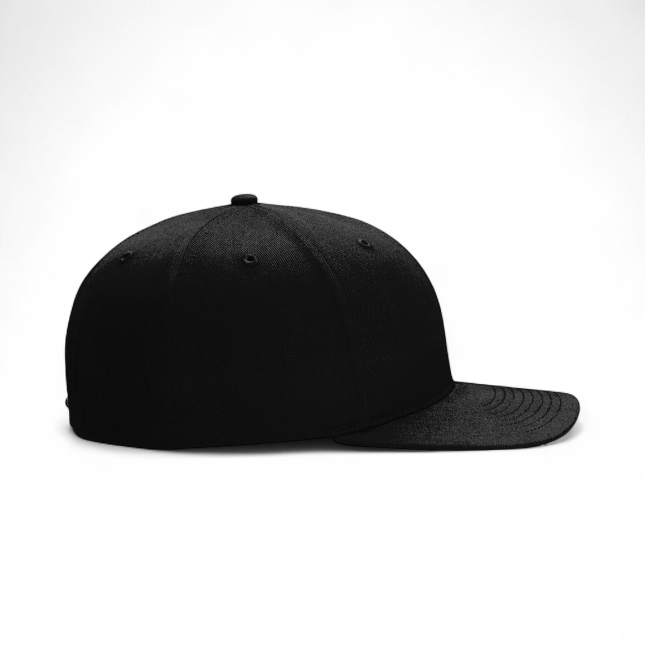 Right side view of Richardson 312 custom hat in black