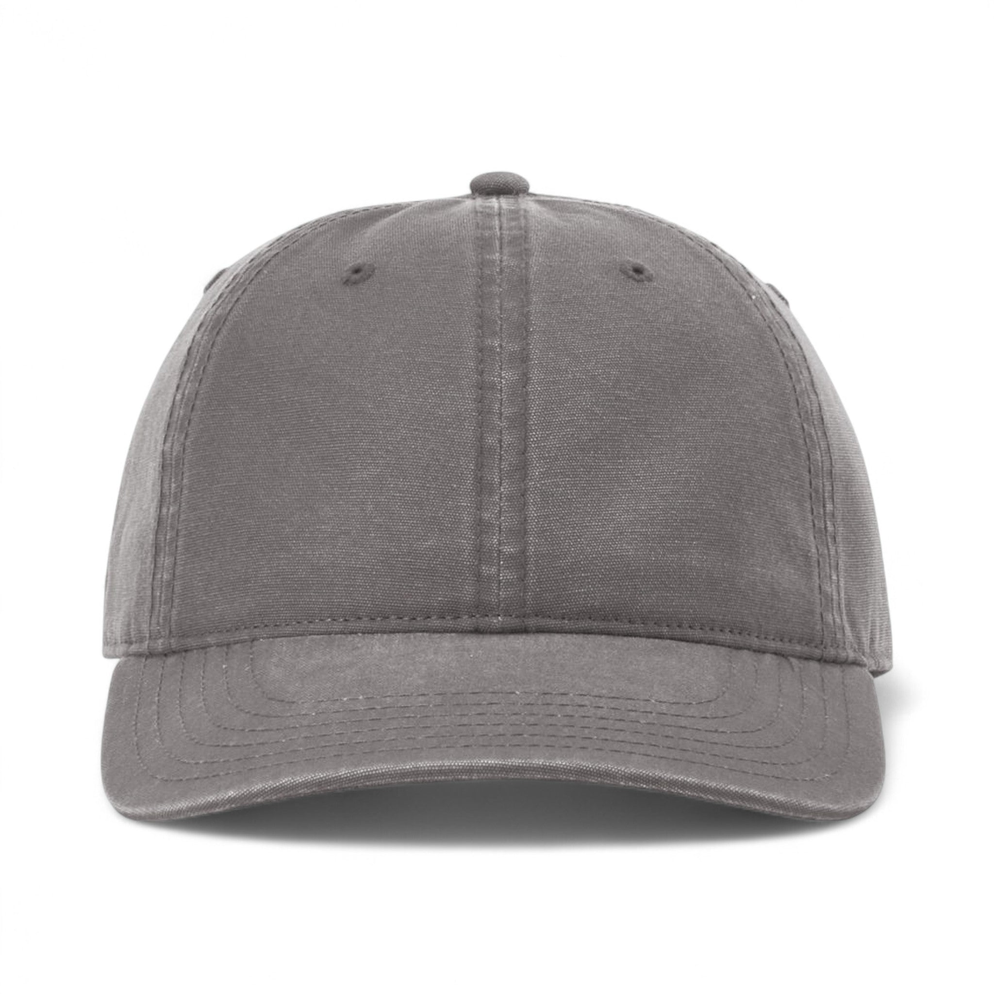 Front view of Richardson 324RE custom hat in dark grey