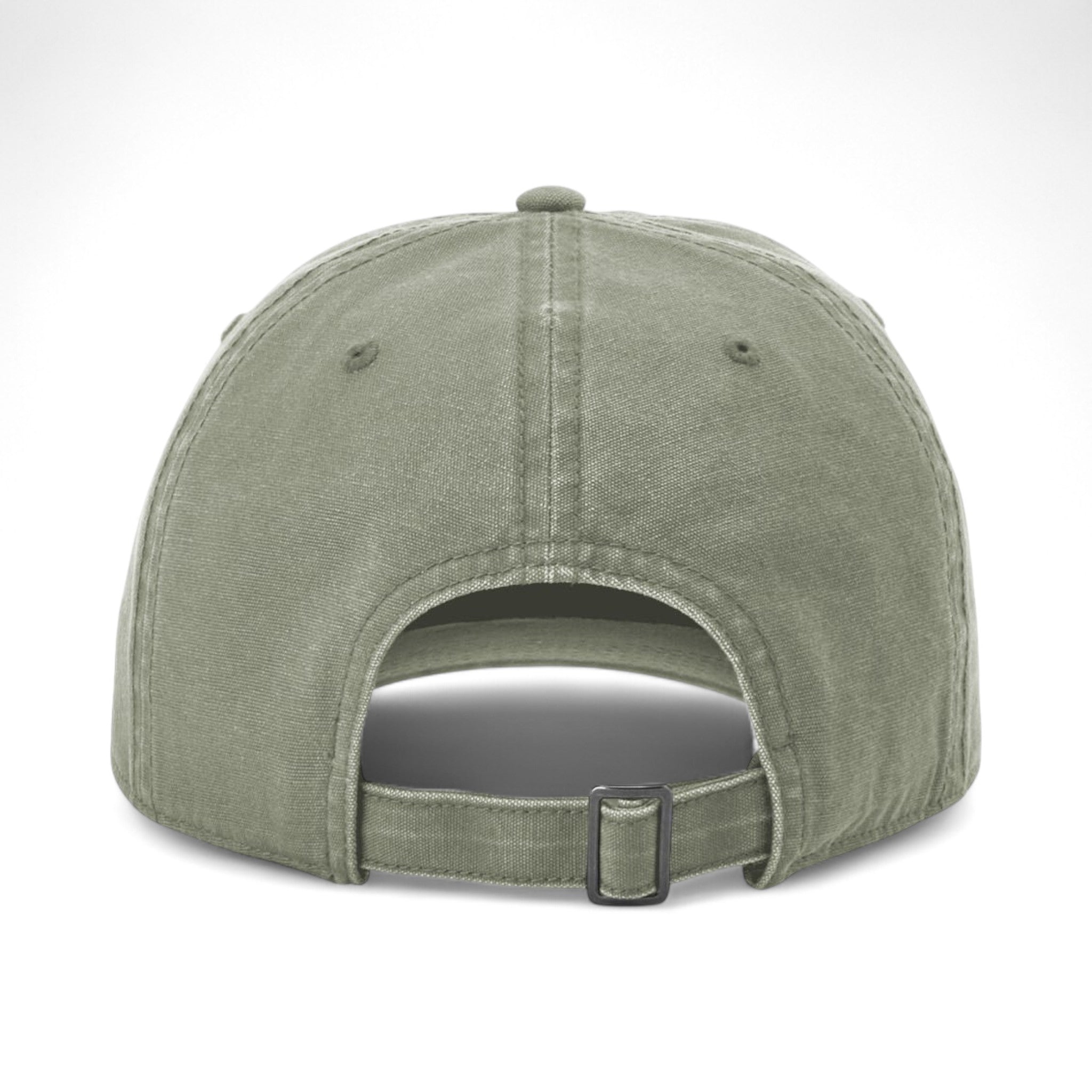 Back view of Richardson 324RE custom hat in olive green