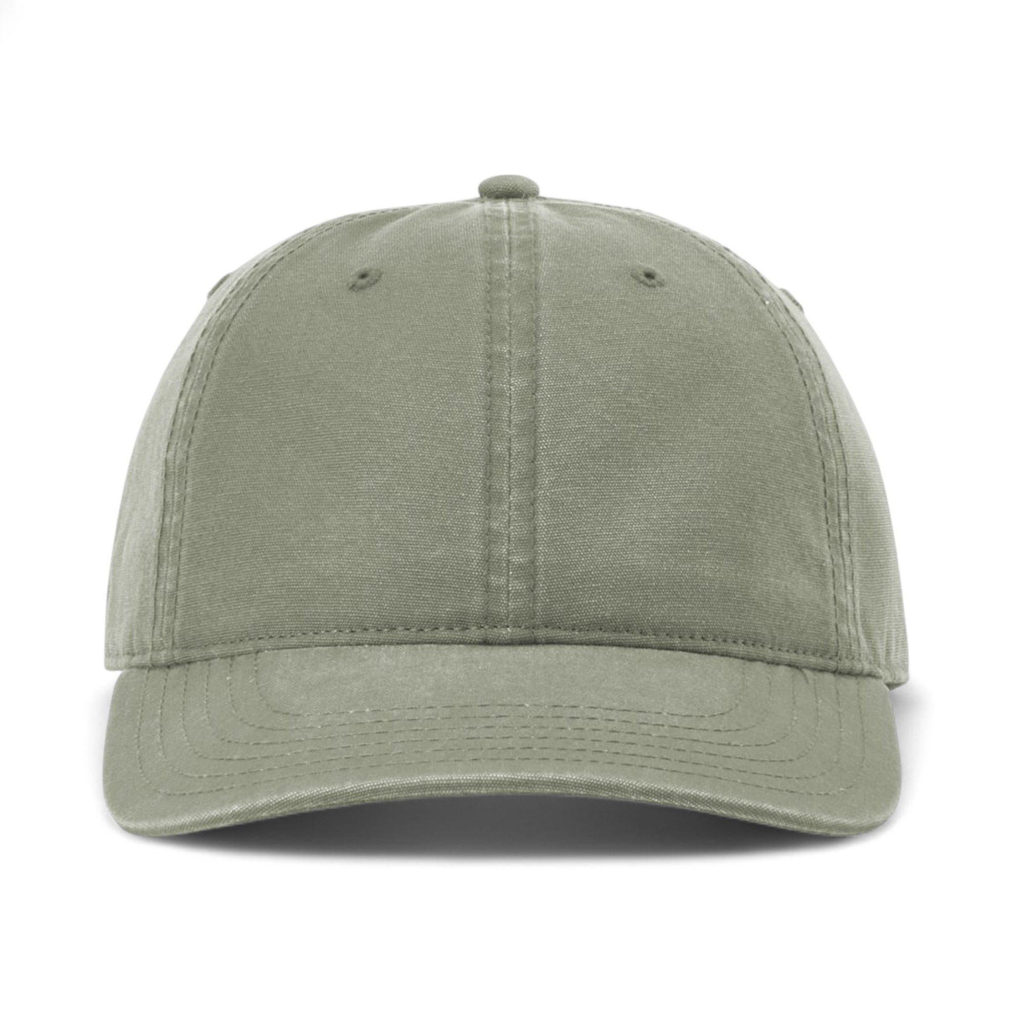 Front view of Richardson 324RE custom hat in olive green