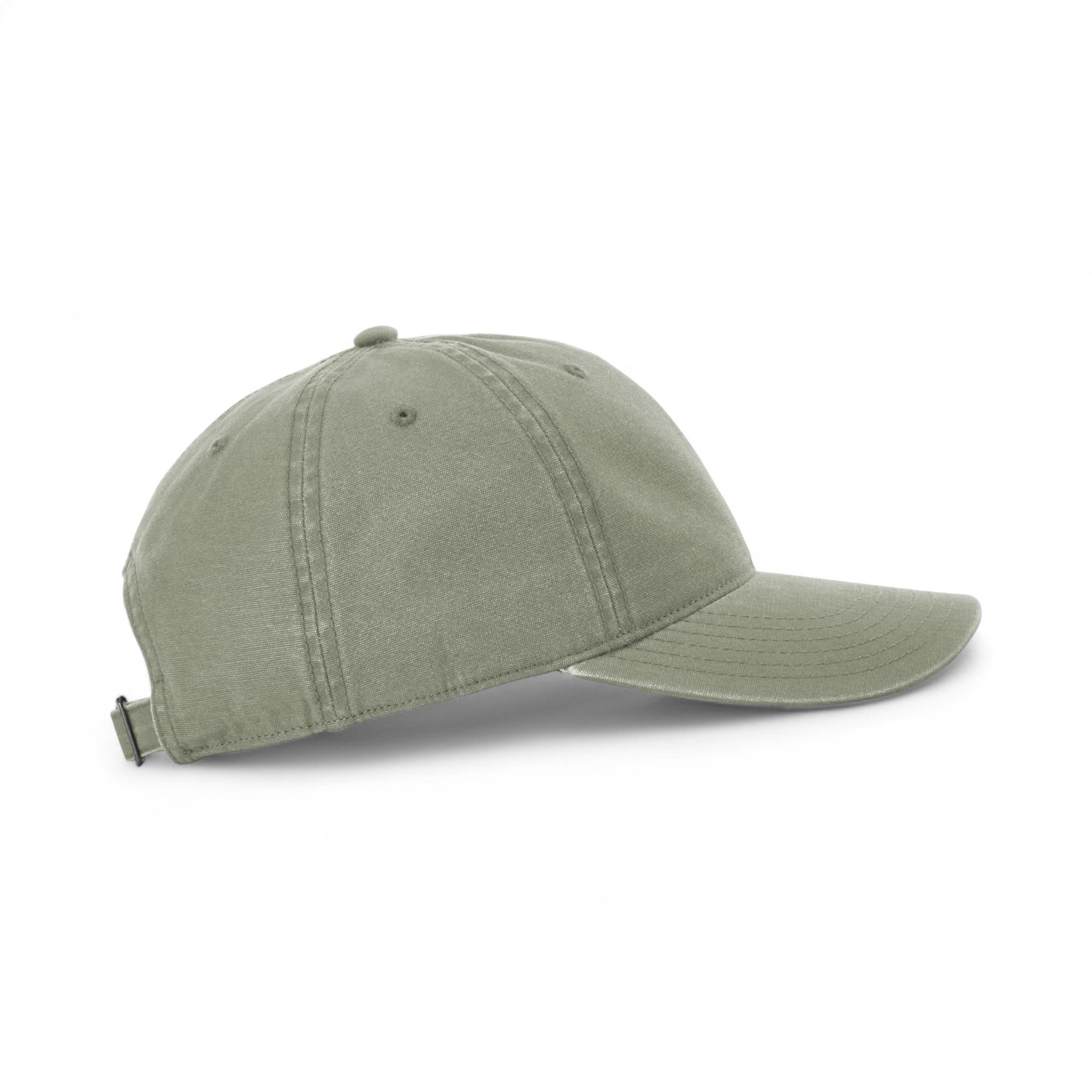 Right side view of Richardson 324RE custom hat in olive green