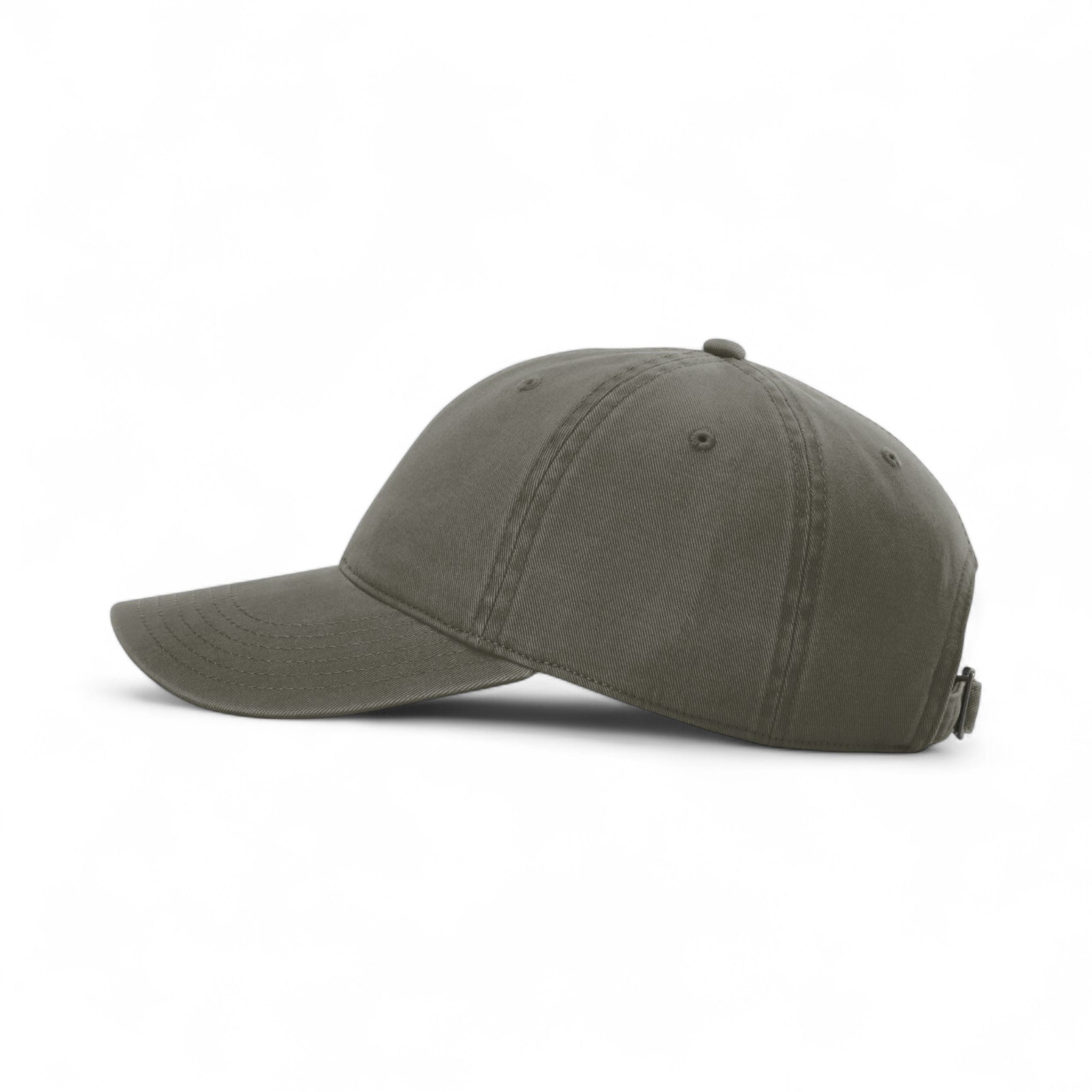 Left side view of Richardson 326 custom hat in army green