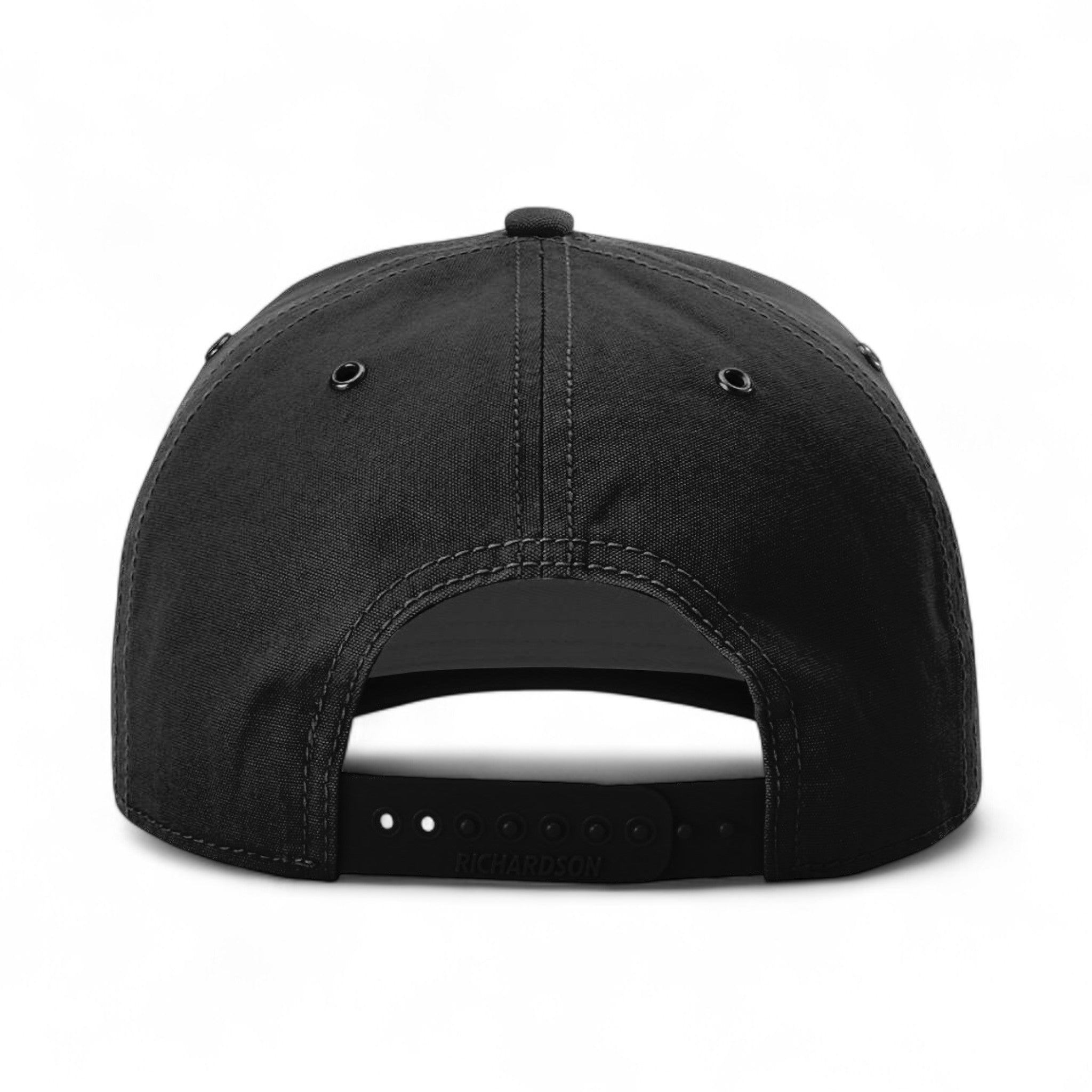 Back view of Richardson 336 custom hat in black