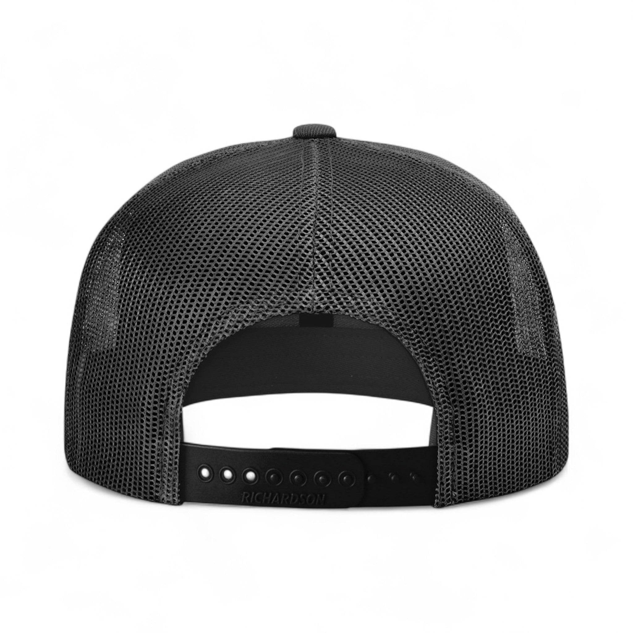 Back view of Richardson 511 custom hat in black and black