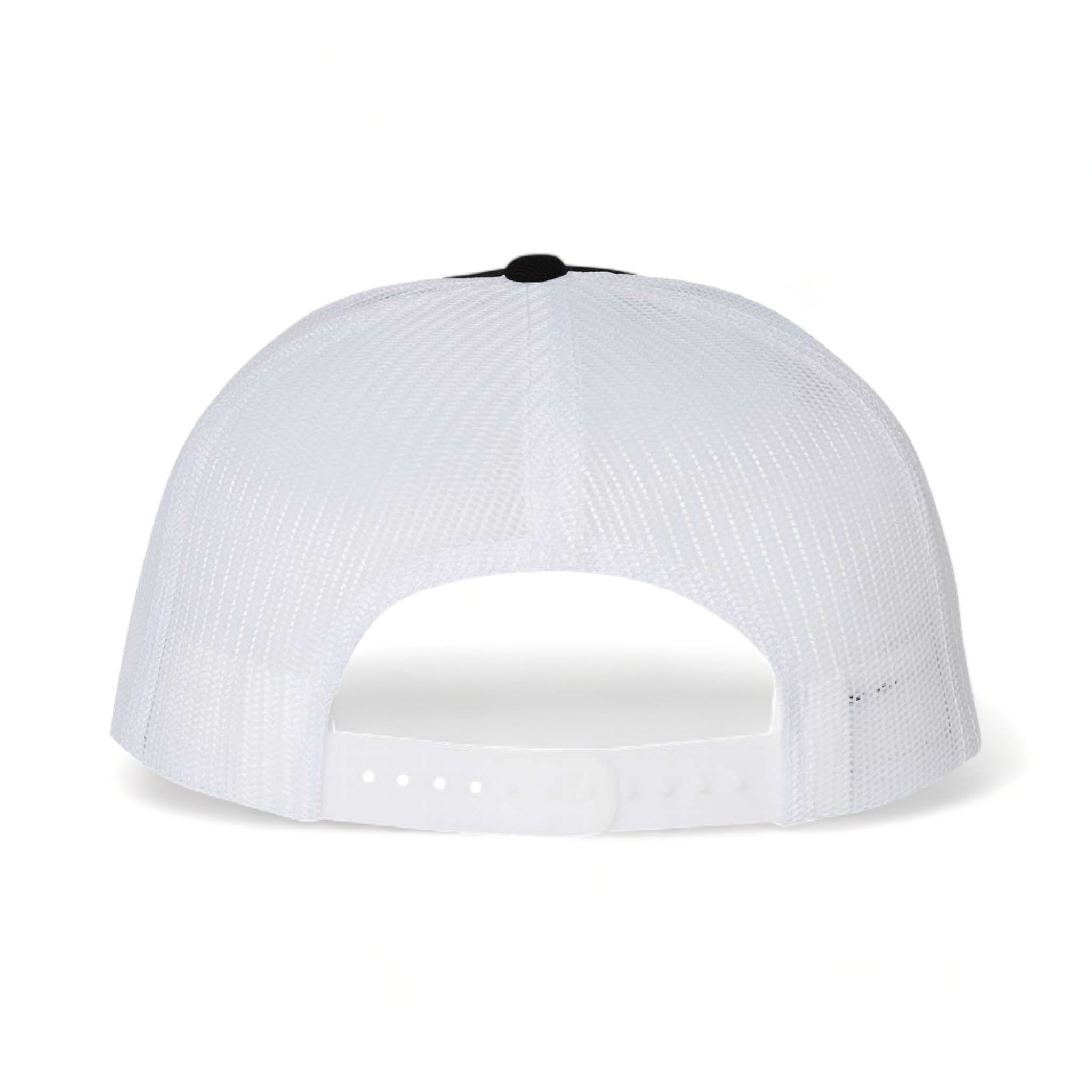 Back view of Richardson 511 custom hat in black and white