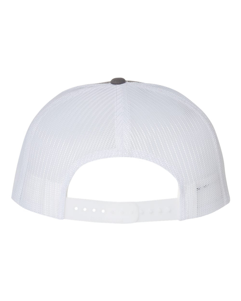 Back view of Richardson 511 custom hat in charcoal and white
