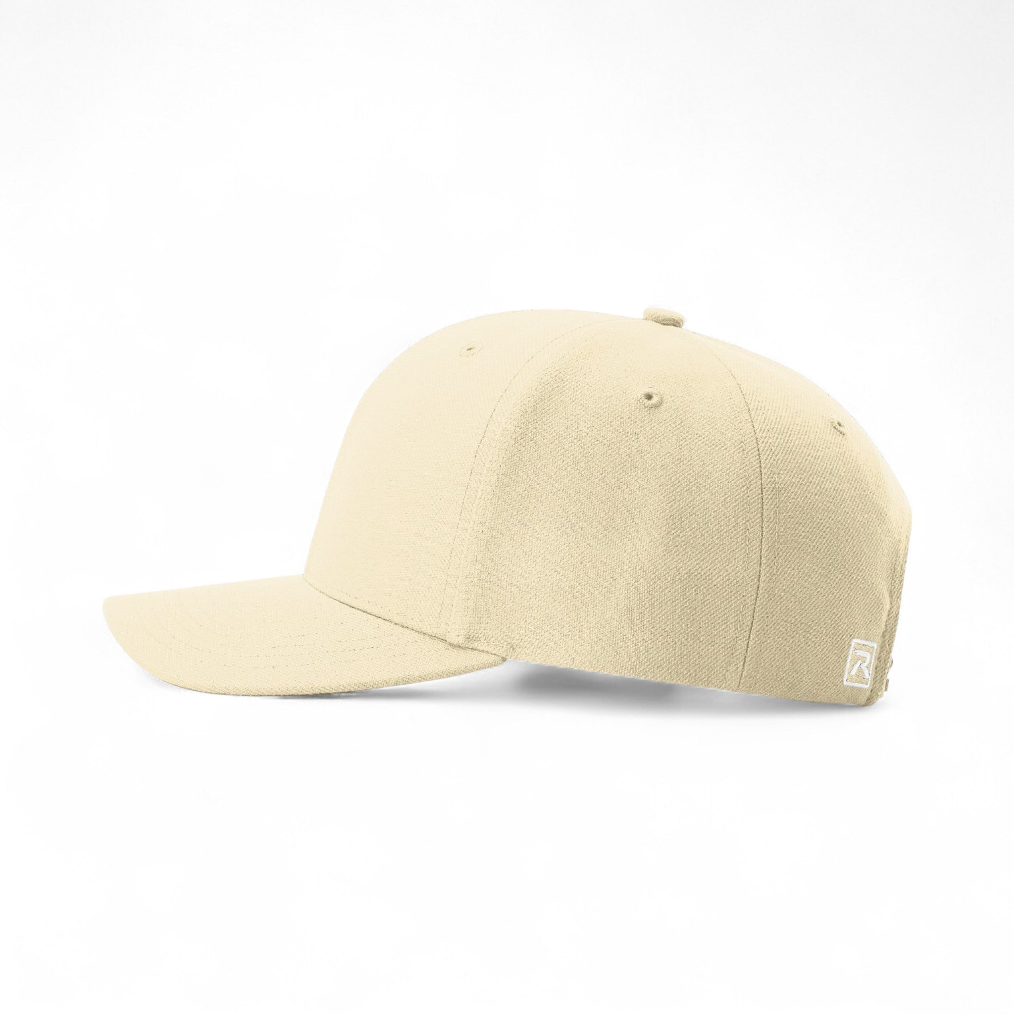 Left side view of Richardson 512 custom hat in birch