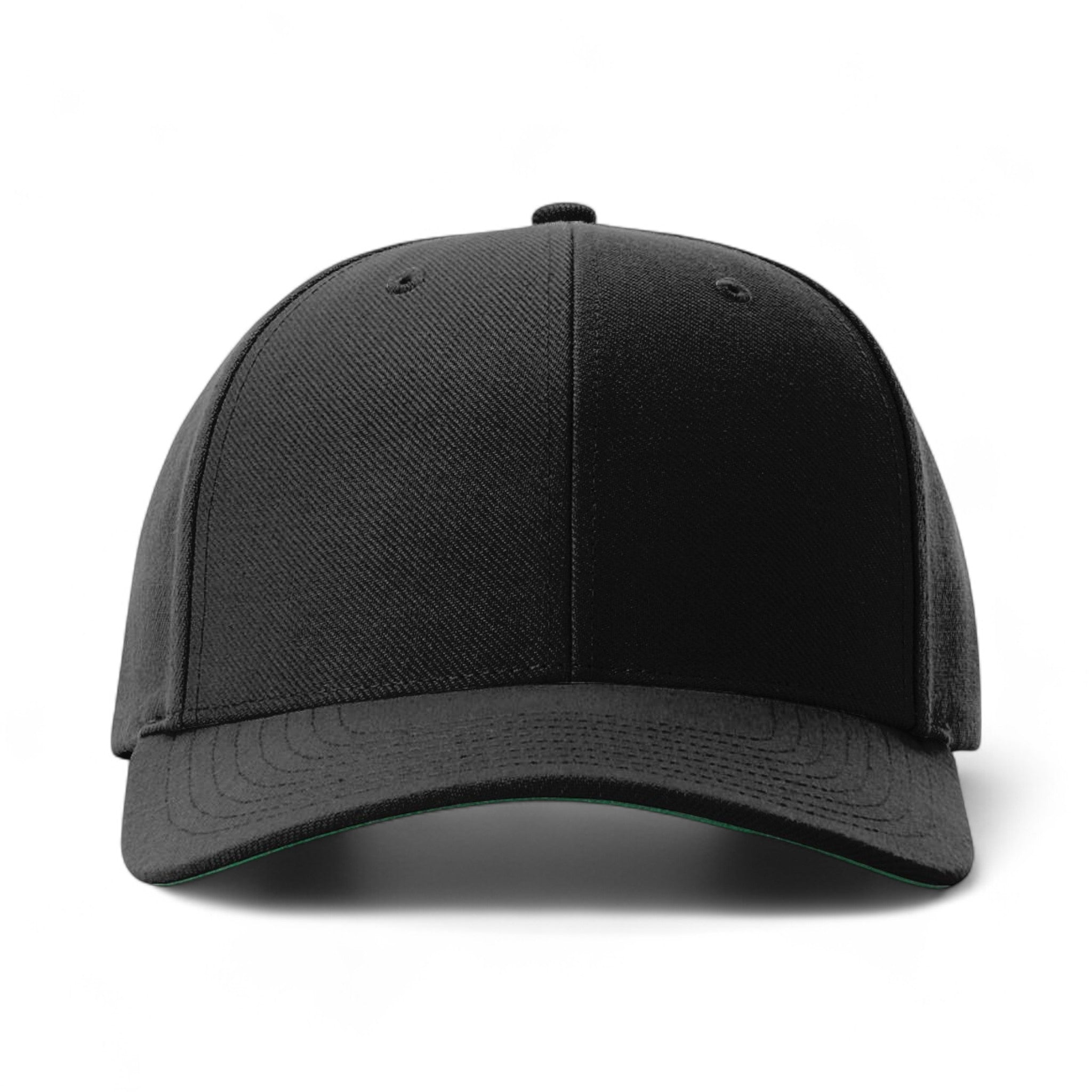 Front view of Richardson 512 custom hat in black