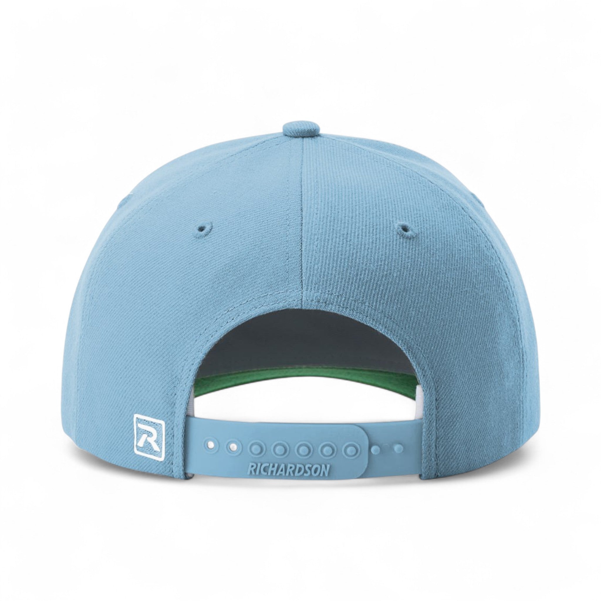 Back view of Richardson 512 custom hat in columbia blue