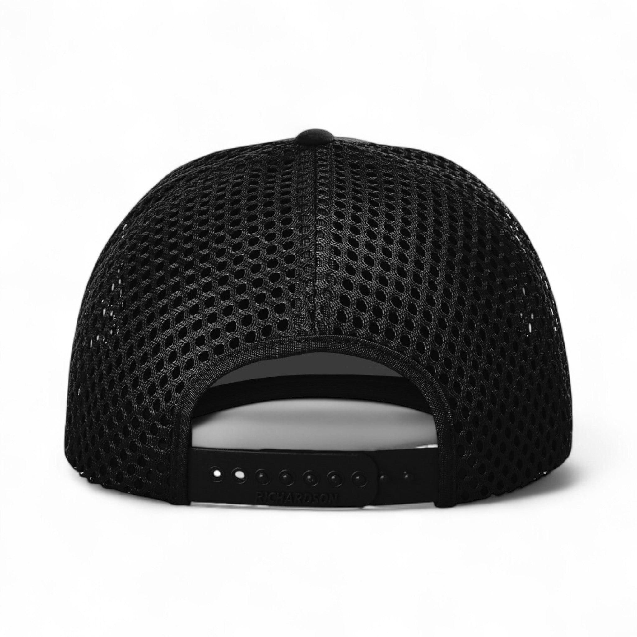 Back view of Richardson 835 custom hat in black