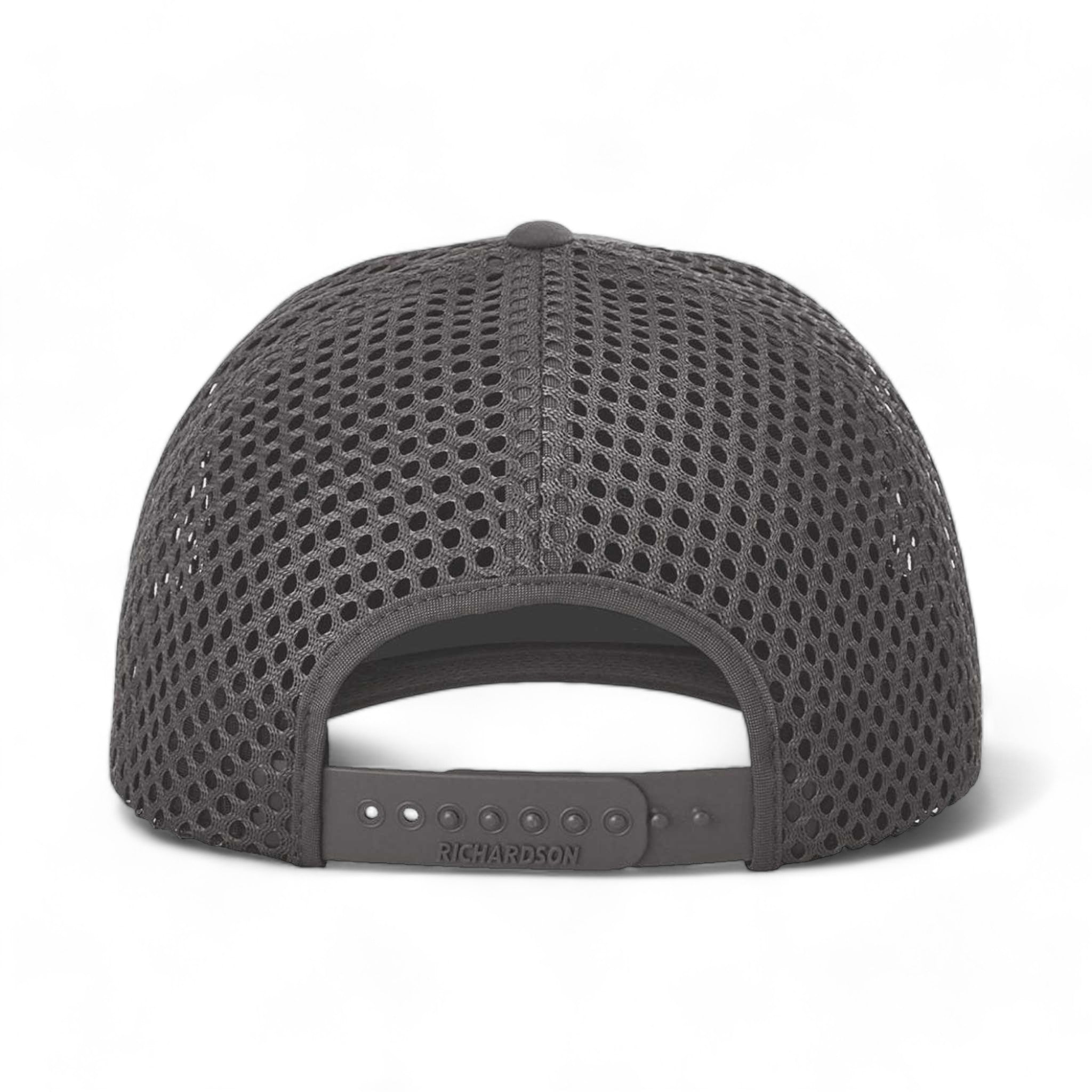 Back view of Richardson 835 custom hat in charcoal
