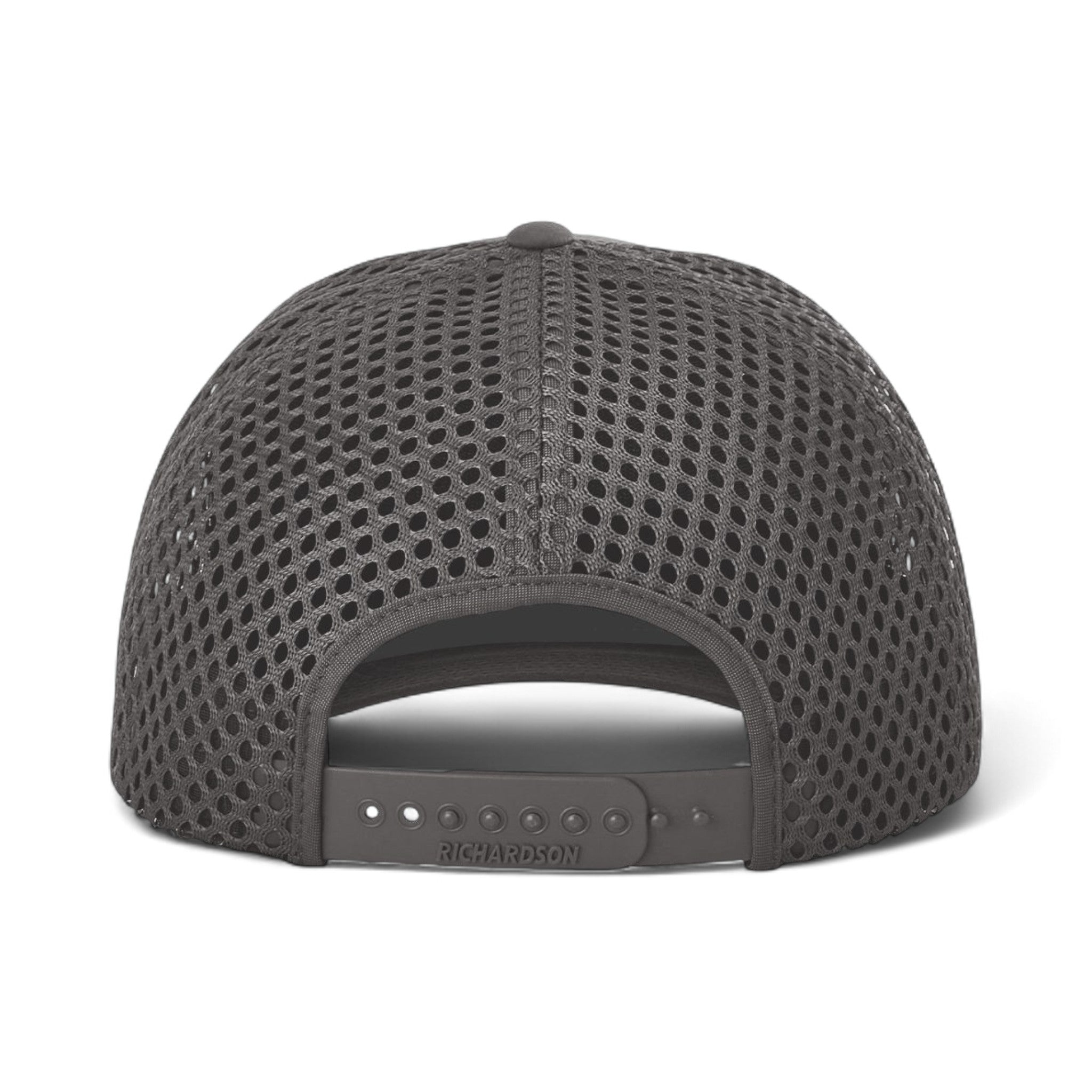 Back view of Richardson 835 custom hat in charcoal