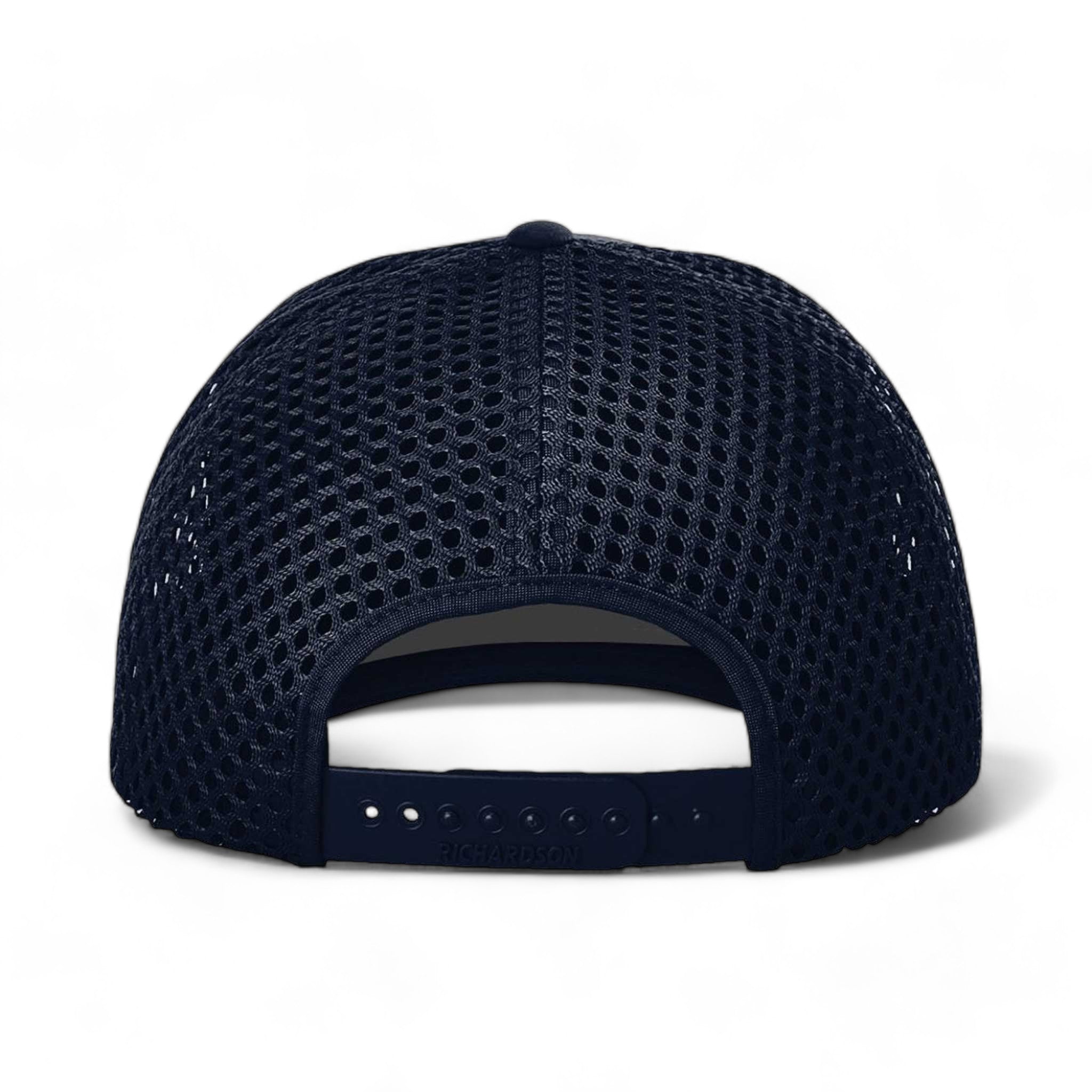 Back view of Richardson 835 custom hat in navy