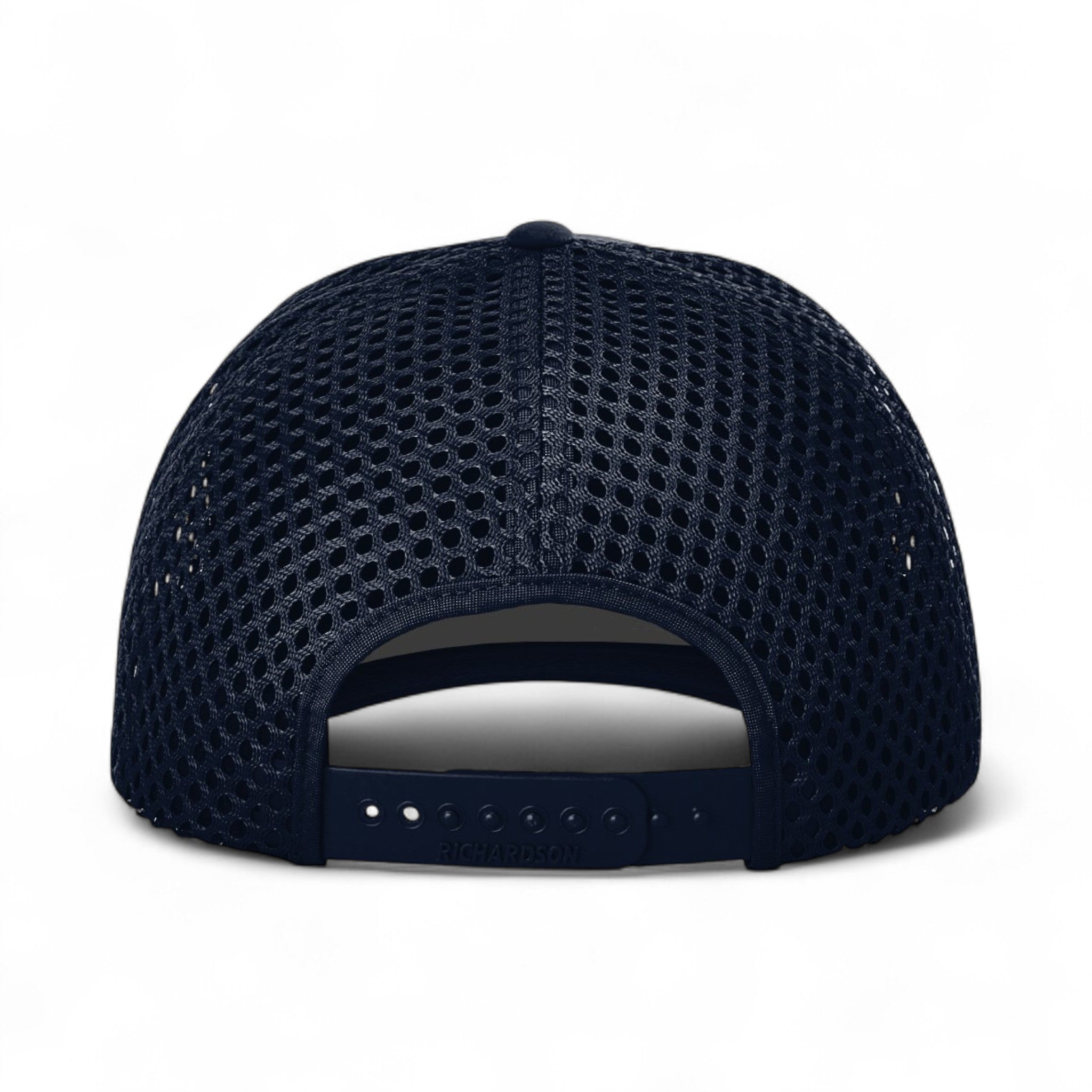 Back view of Richardson 835 custom hat in navy