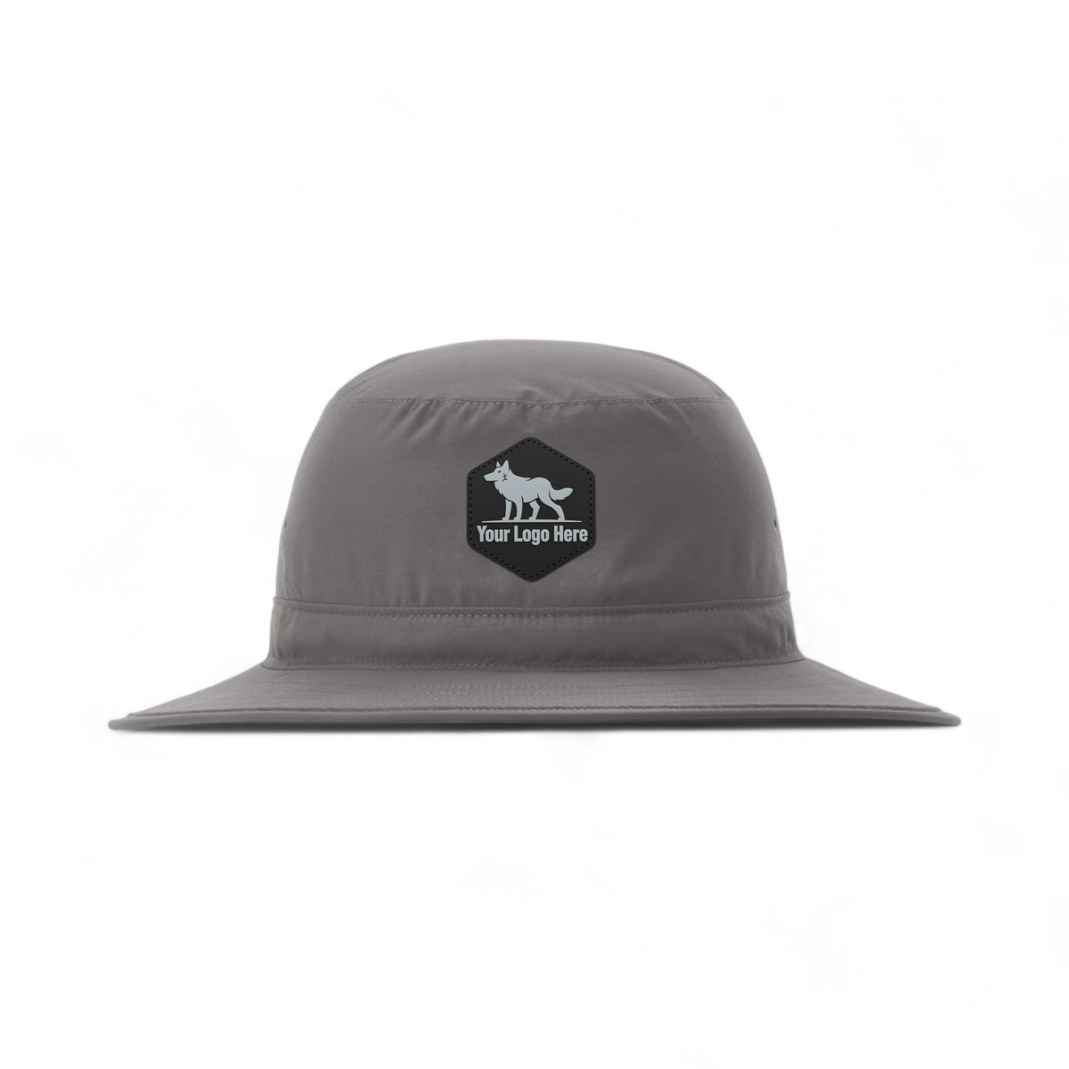 PVC patch preview of Richardson 909 custom hat in charcoal