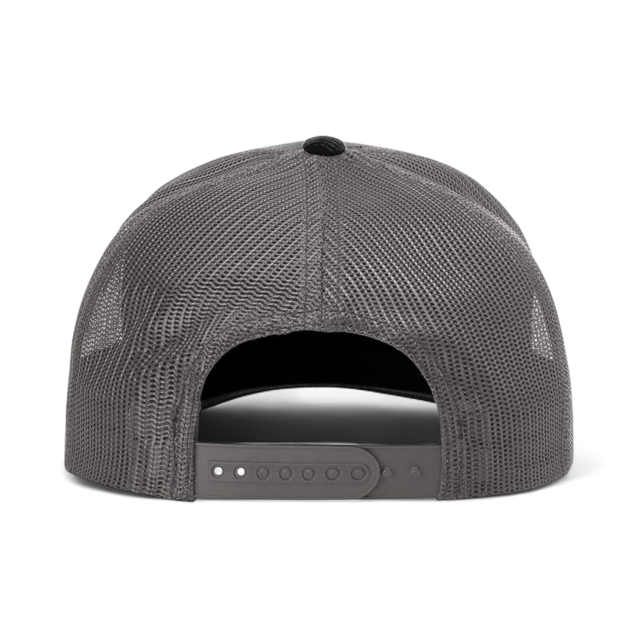 Back view of Richardson 930 custom hat in black and charcoal