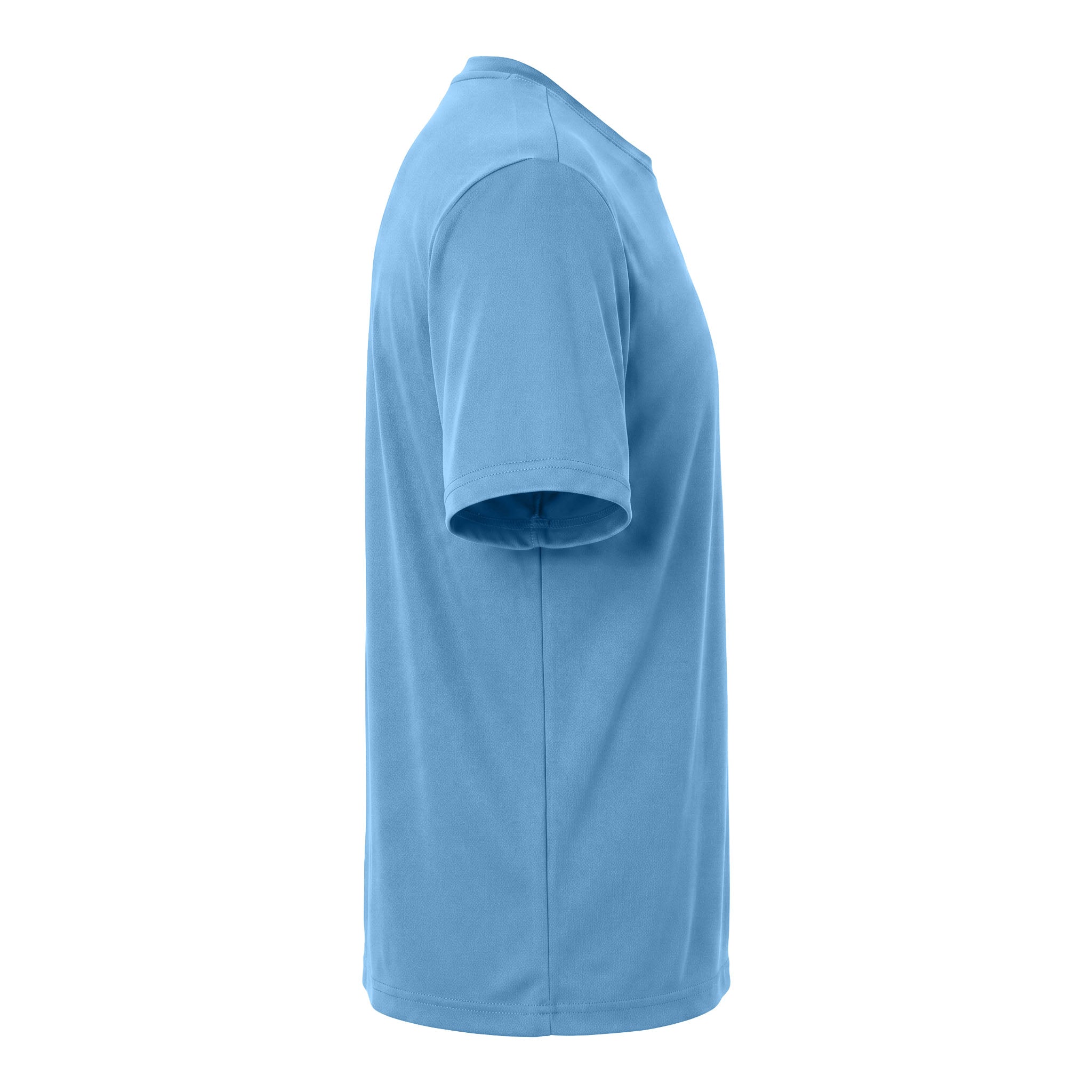 Sport-Tek ST350 custom short sleeve t-shirt in carolina blue, right side view