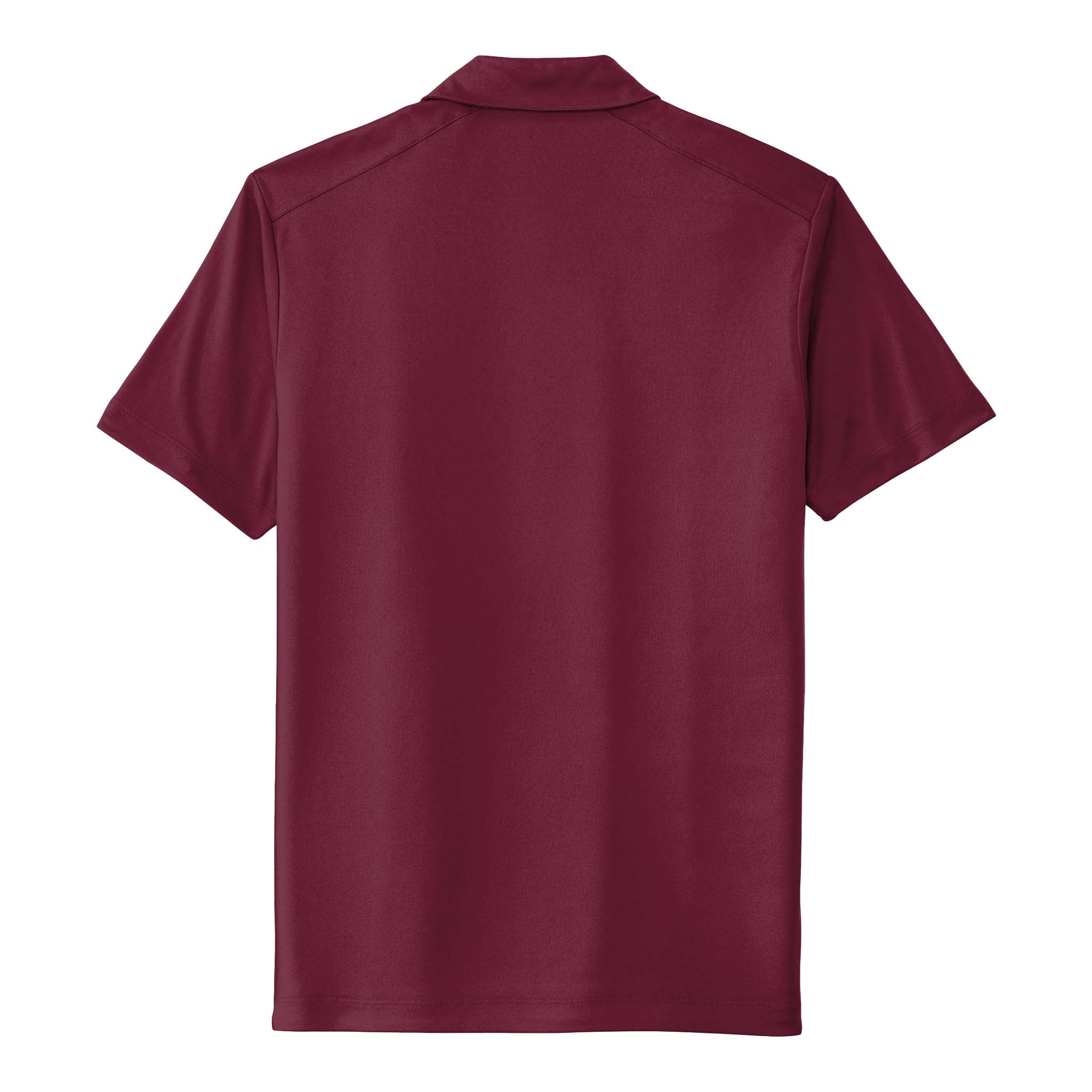 Sport-Tek ST520 custom polo in cardinal, back view
