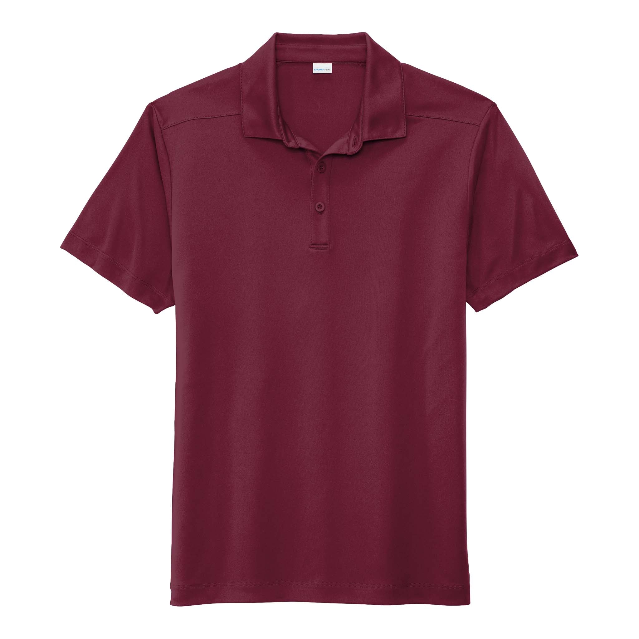 Sport-Tek ST520 custom polo in cardinal, front view
