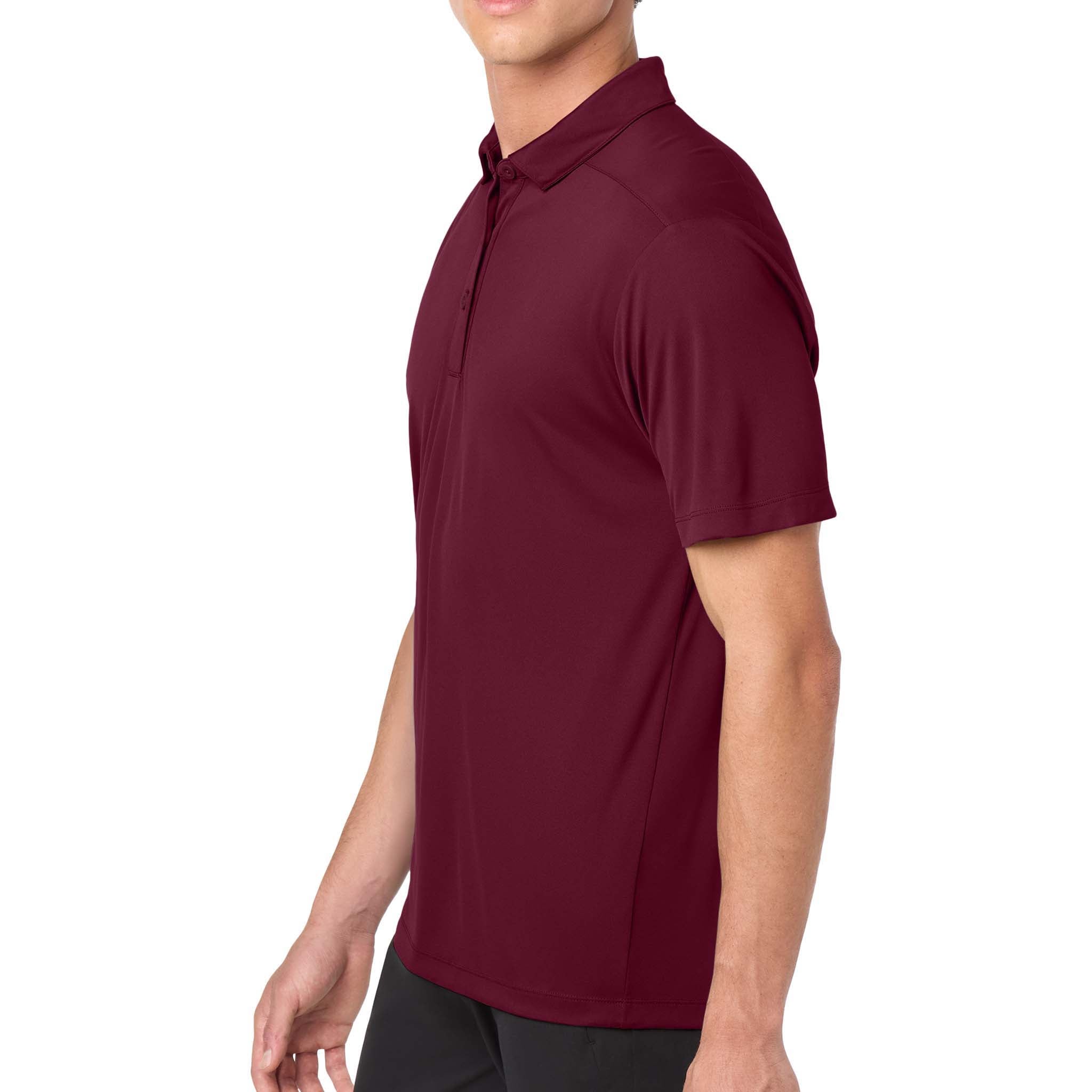 Sport-Tek ST520 custom polo in cardinal, left side view