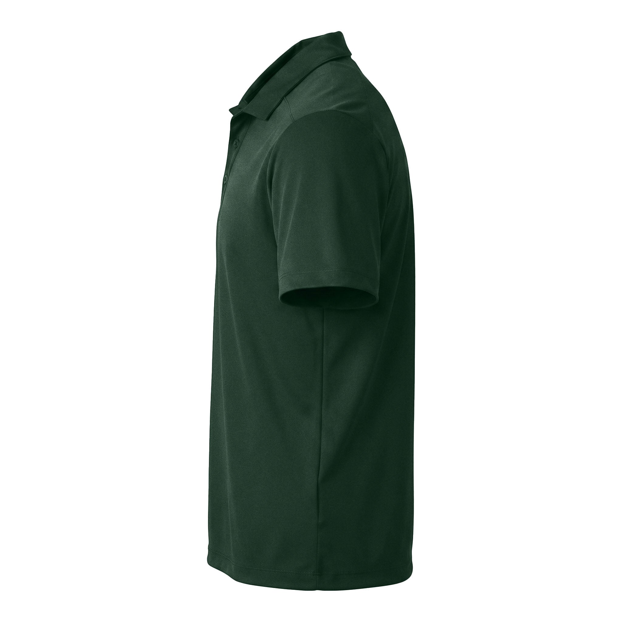 Sport-Tek ST520 custom polo in forest green, left side view