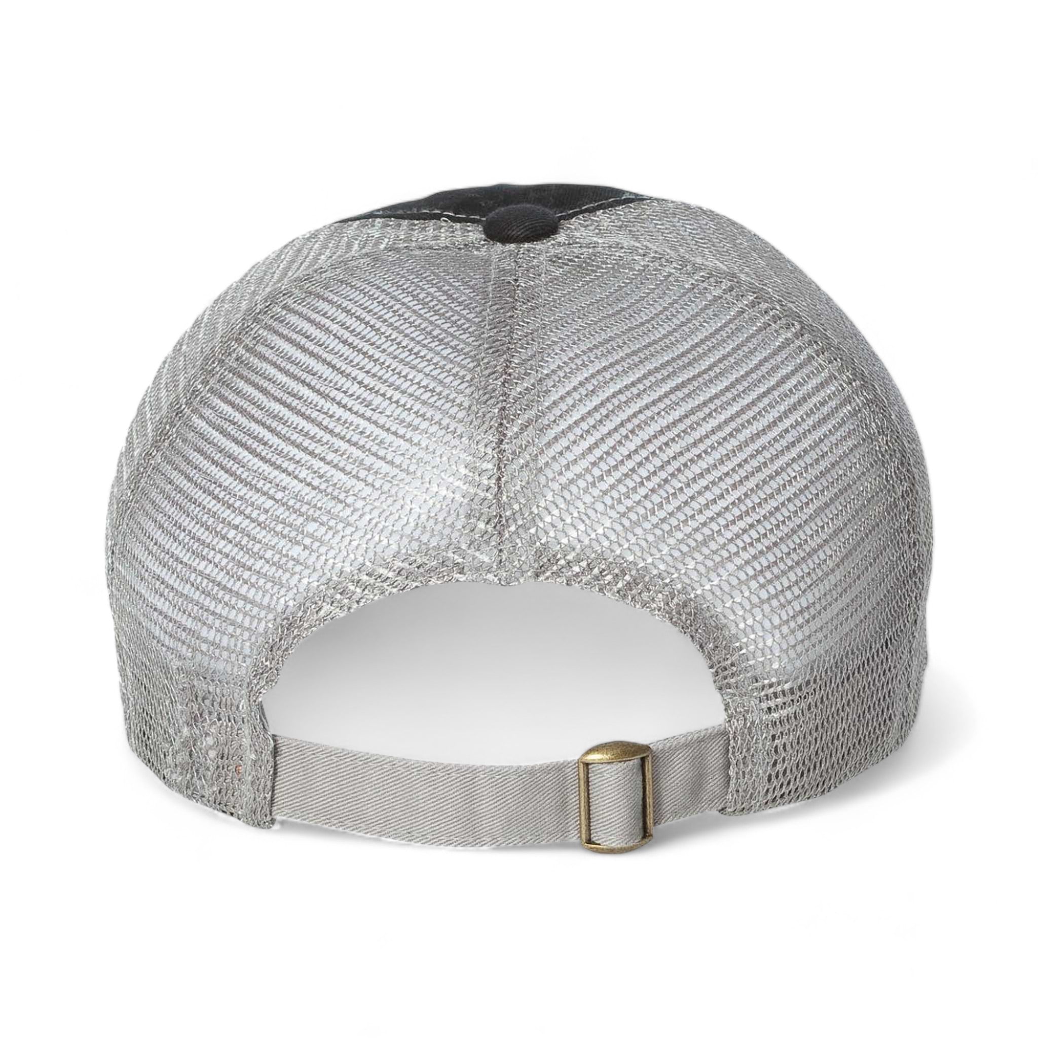 Back view of Sportsman 3100 custom hat in black and grey