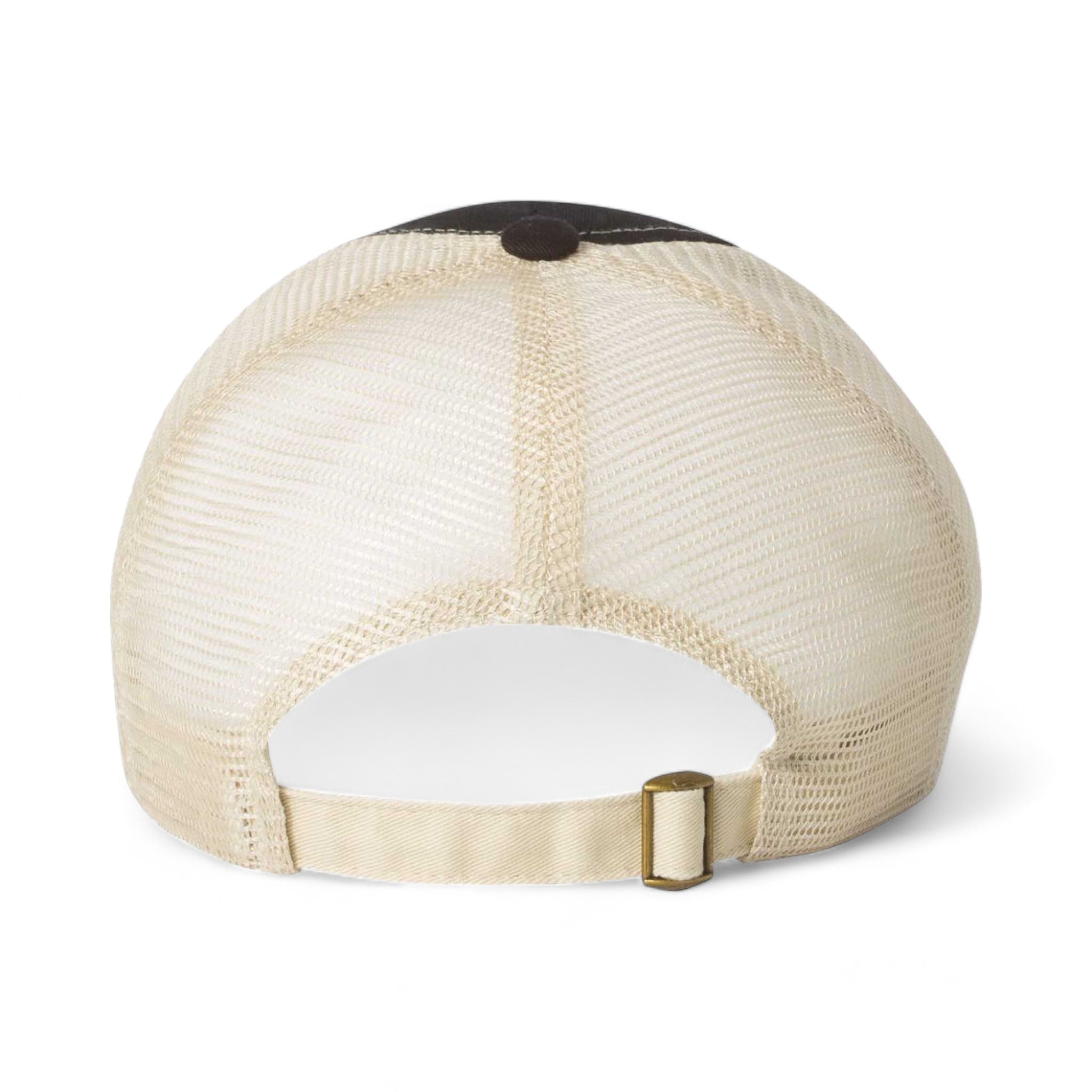 Back view of Sportsman 3100 custom hat in black and stone