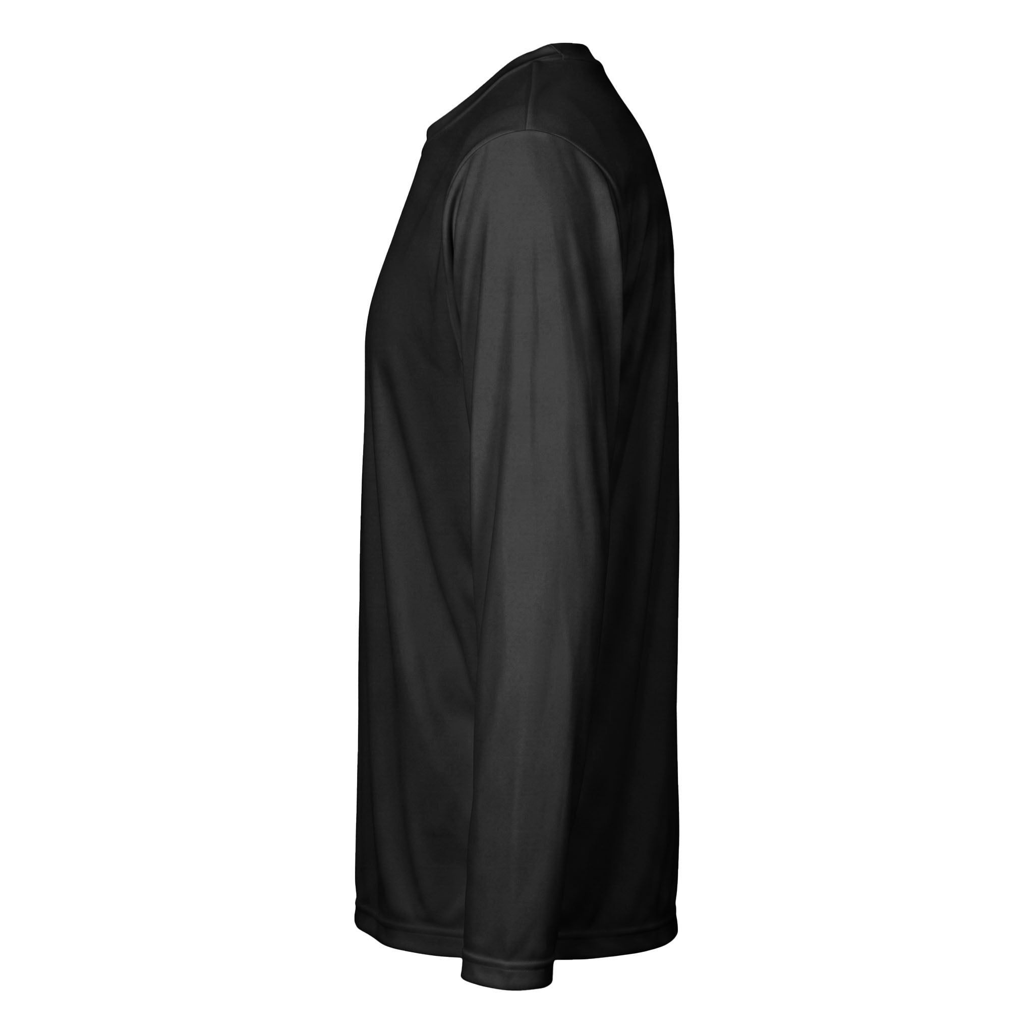 Team 365 TT11L custom long sleeve t-shirt in black, left side view