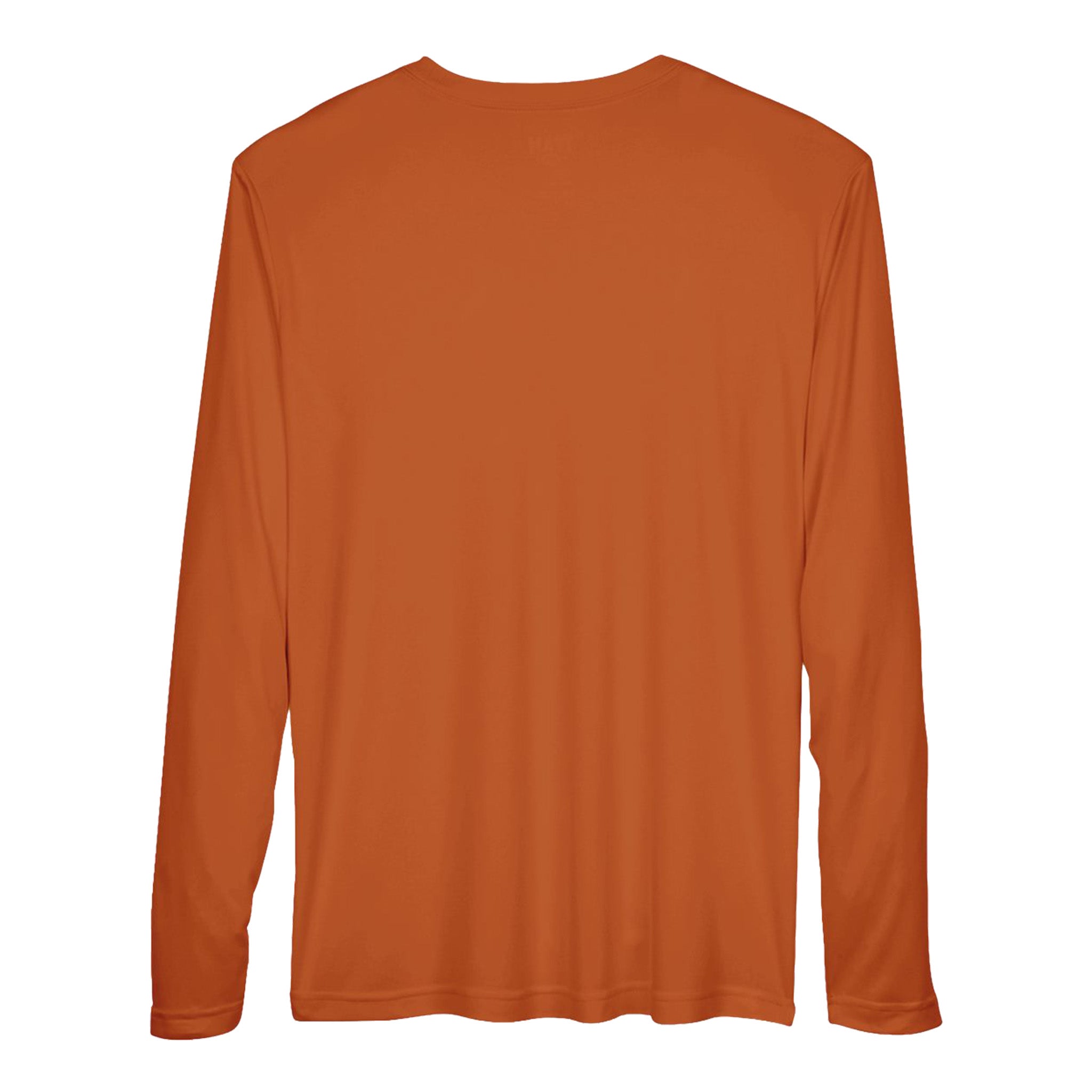 Team 365 TT11L custom long sleeve t-shirt in sport burnt orange, back view