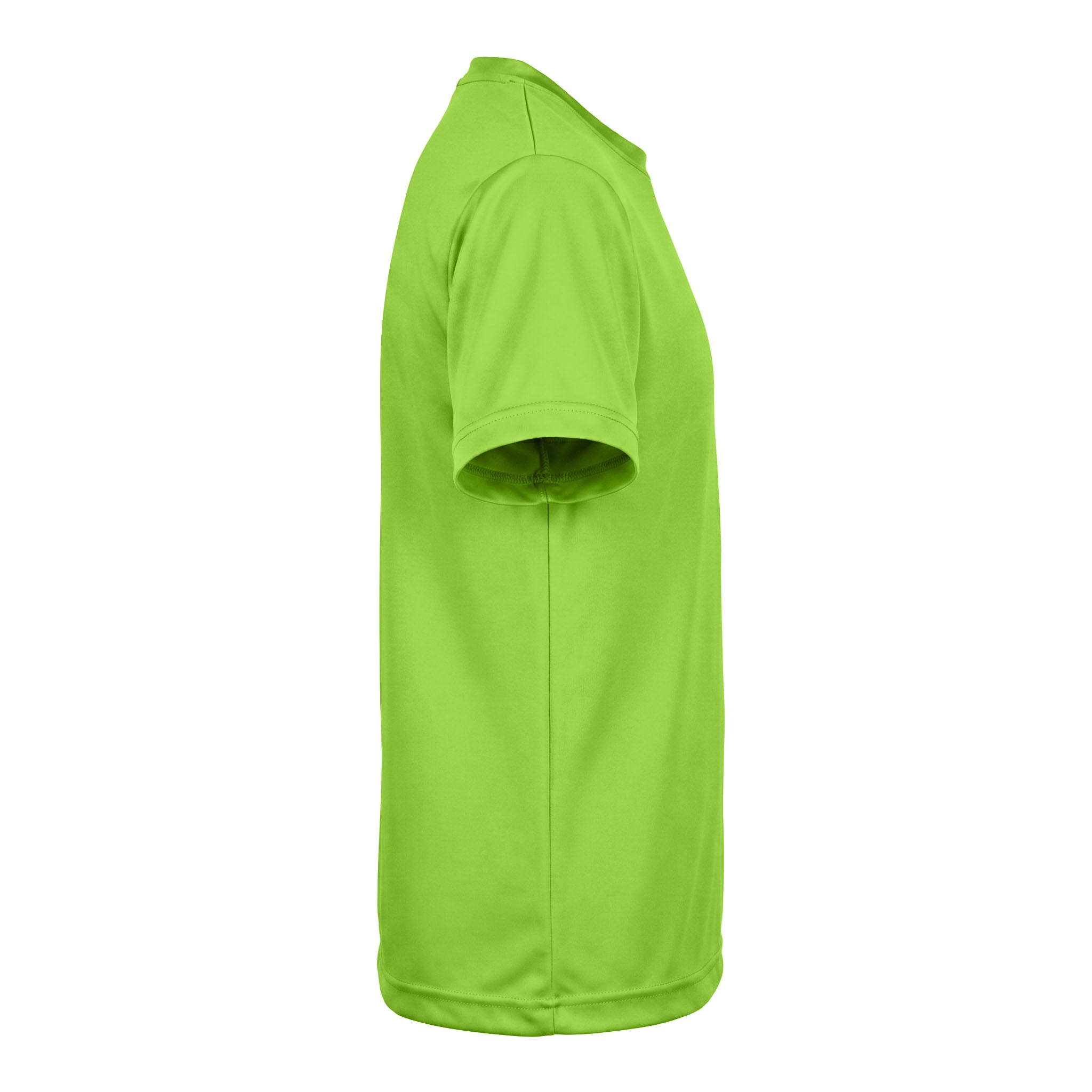 Team 365 TT11Y custom short sleeve t-shirt in acid green, right side view