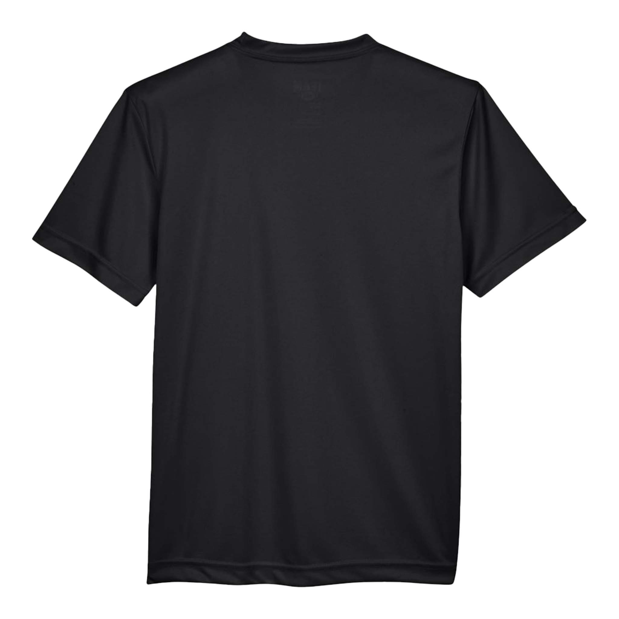 Team 365 TT11Y custom short sleeve t-shirt in black, back view