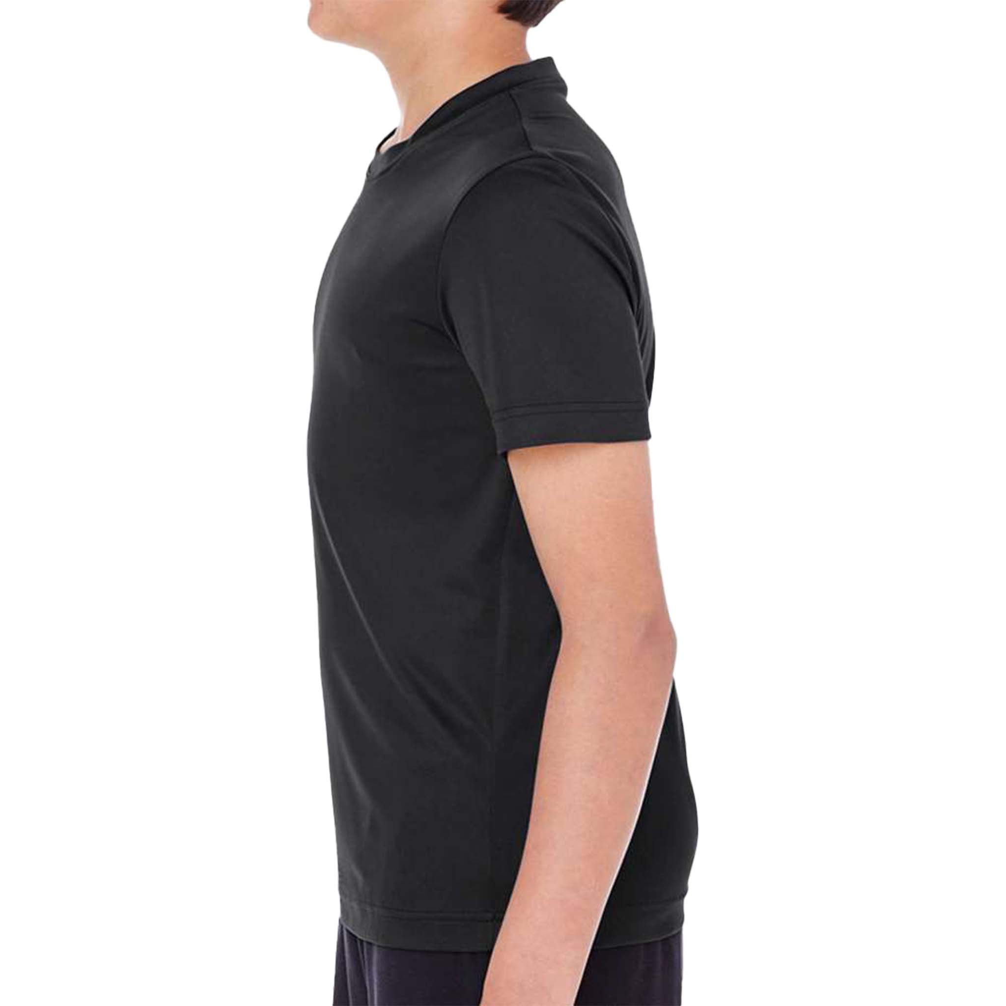 Team 365 TT11Y custom short sleeve t-shirt in black, left side view