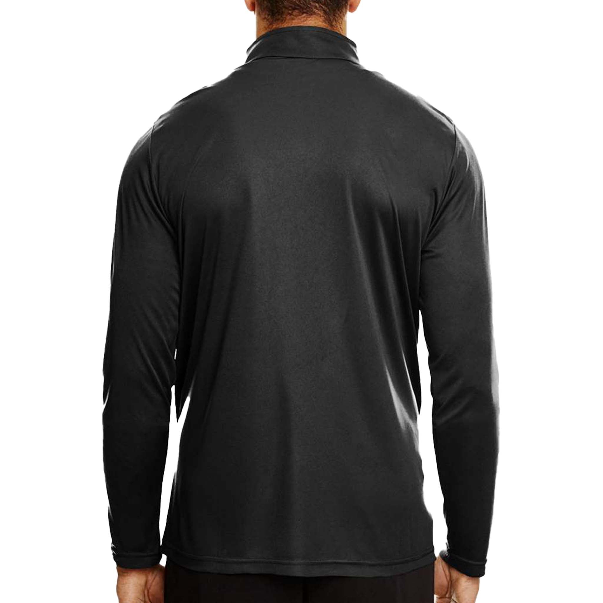 Team 365 TT31 custom quarter-zip in black, back view