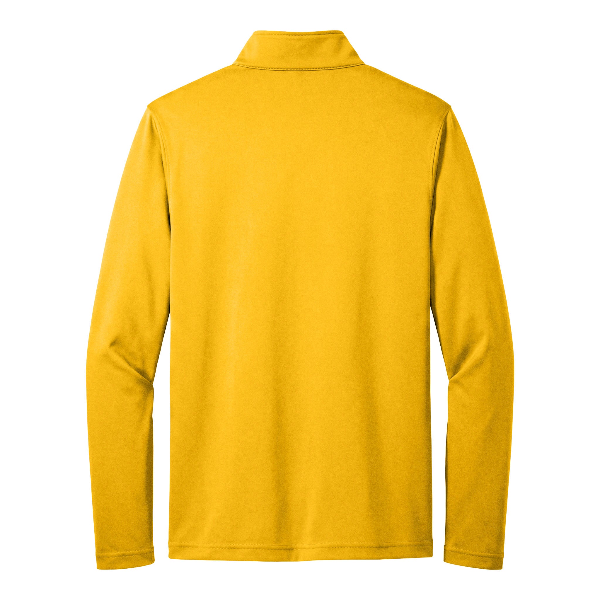 Team 365 TT31 custom quarter-zip in sport athletic gold, back view