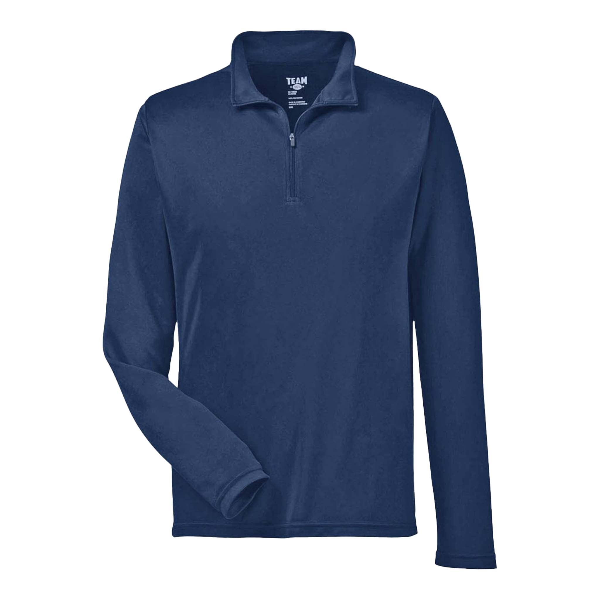 Team 365 TT31 custom quarter-zip in sport dark navy, front view