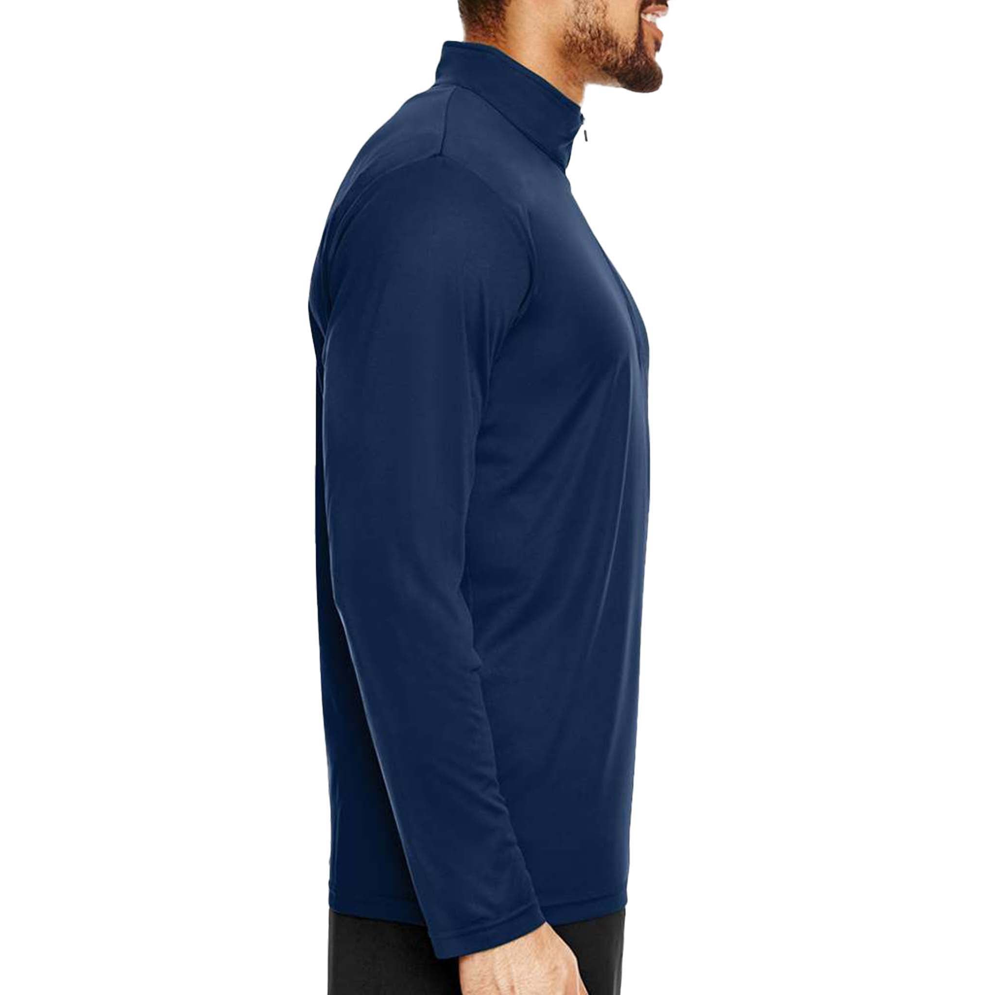 Team 365 TT31 custom quarter-zip in sport dark navy, right side view