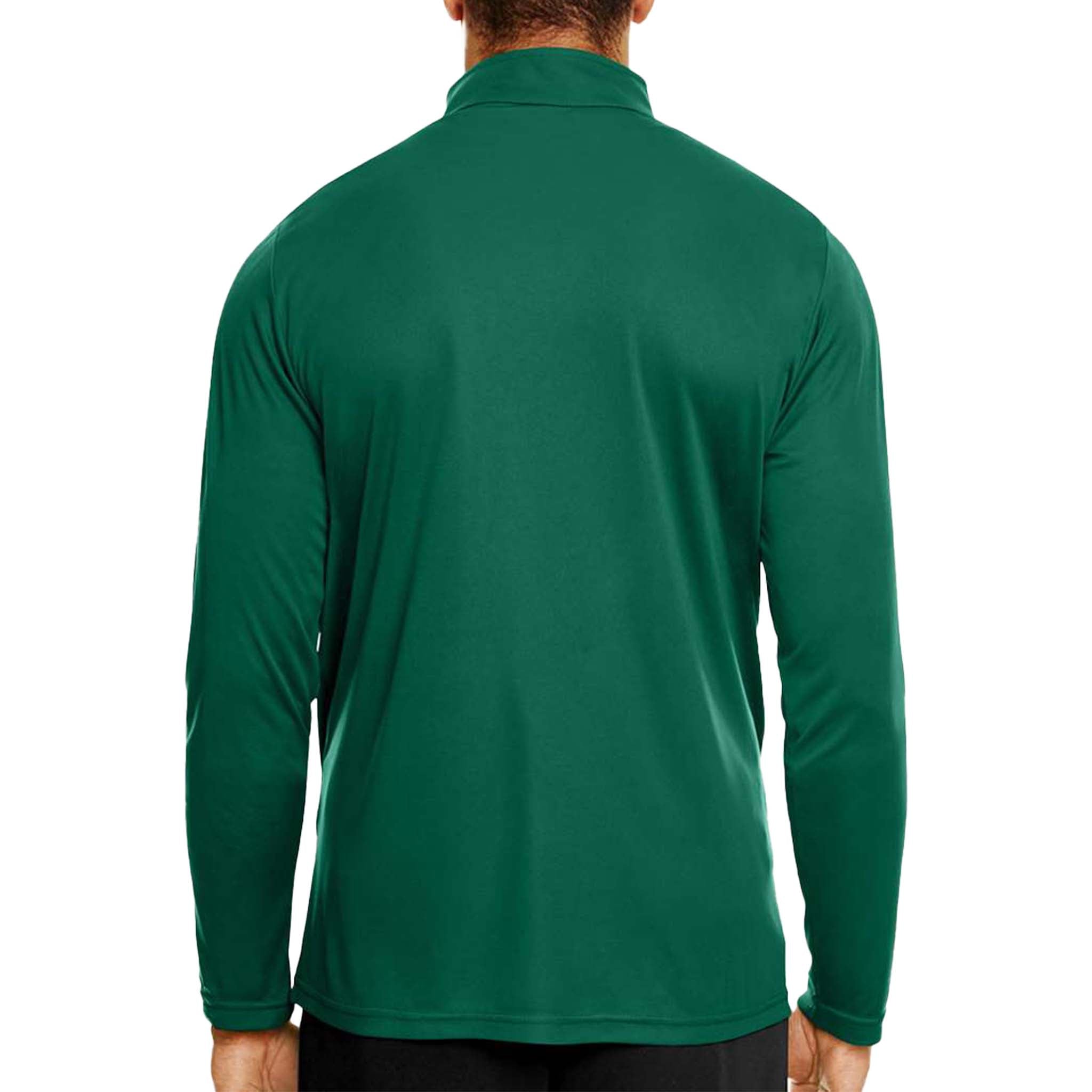 Team 365 TT31 custom quarter-zip in sport forest, back view