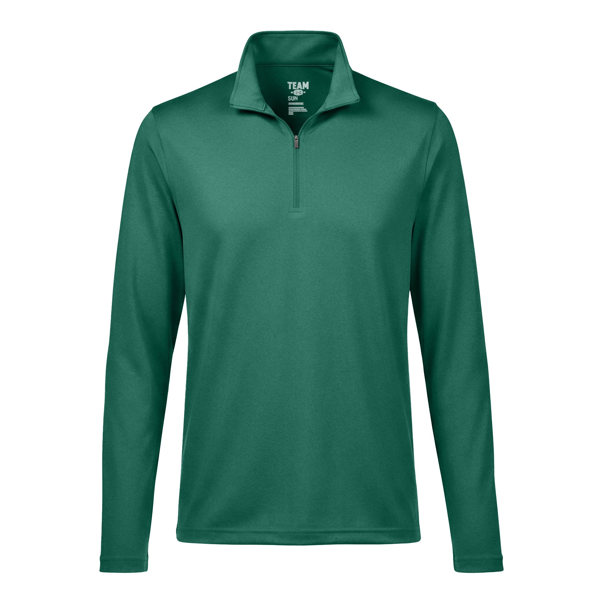 Team 365 TT31 custom quarter-zip in sport forest, front view