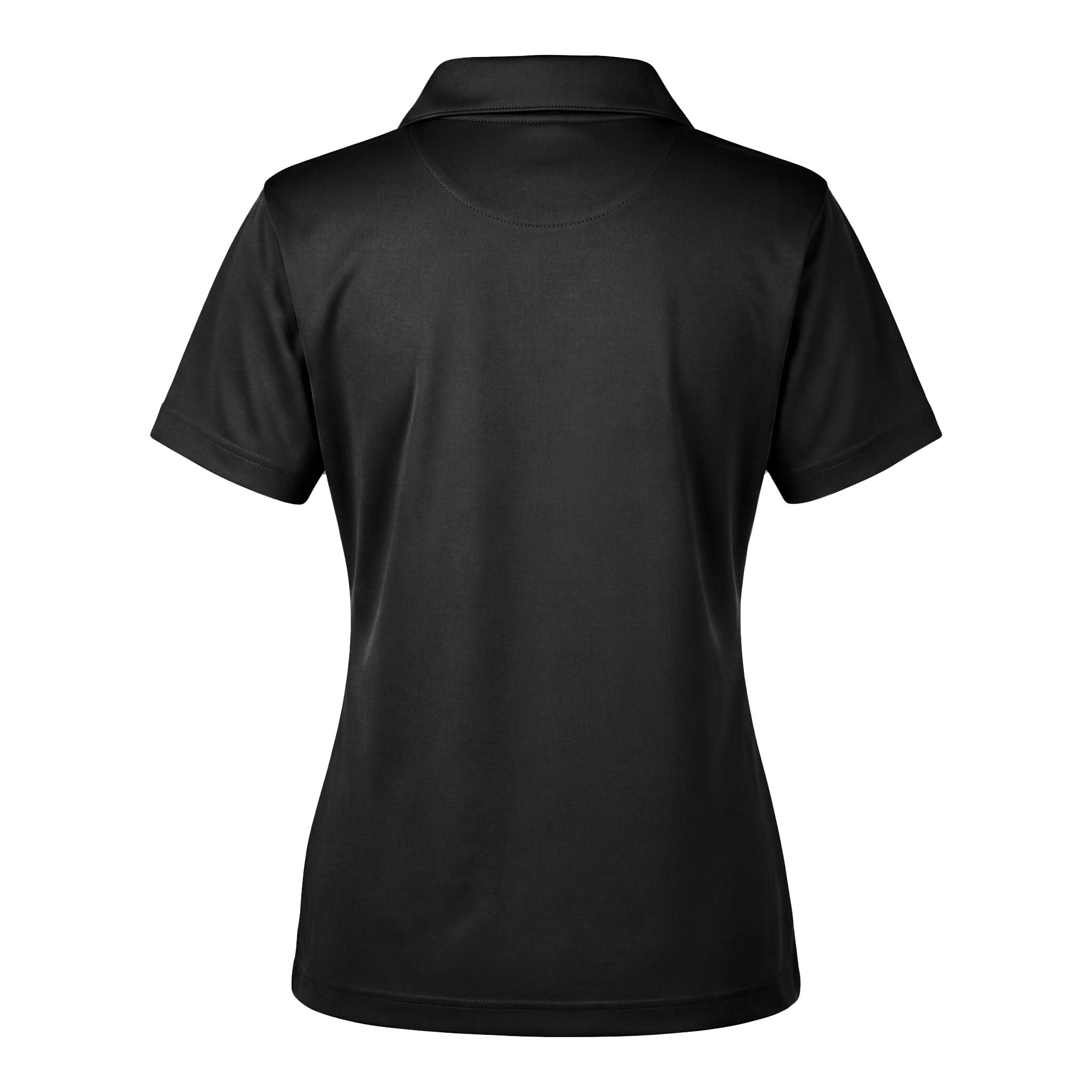 Team 365 TT51W custom polo in black, back view