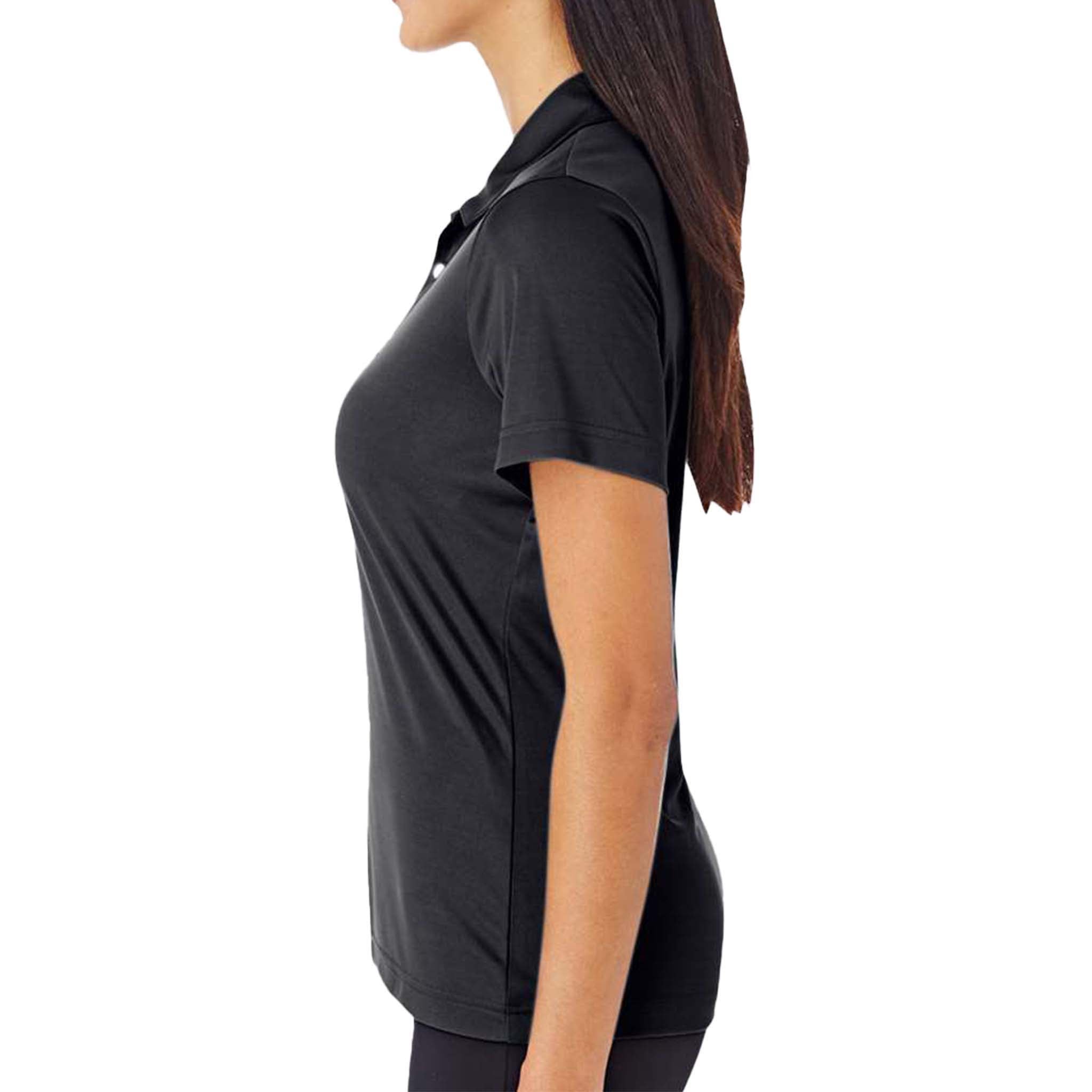 Team 365 TT51W custom polo in black, left side view
