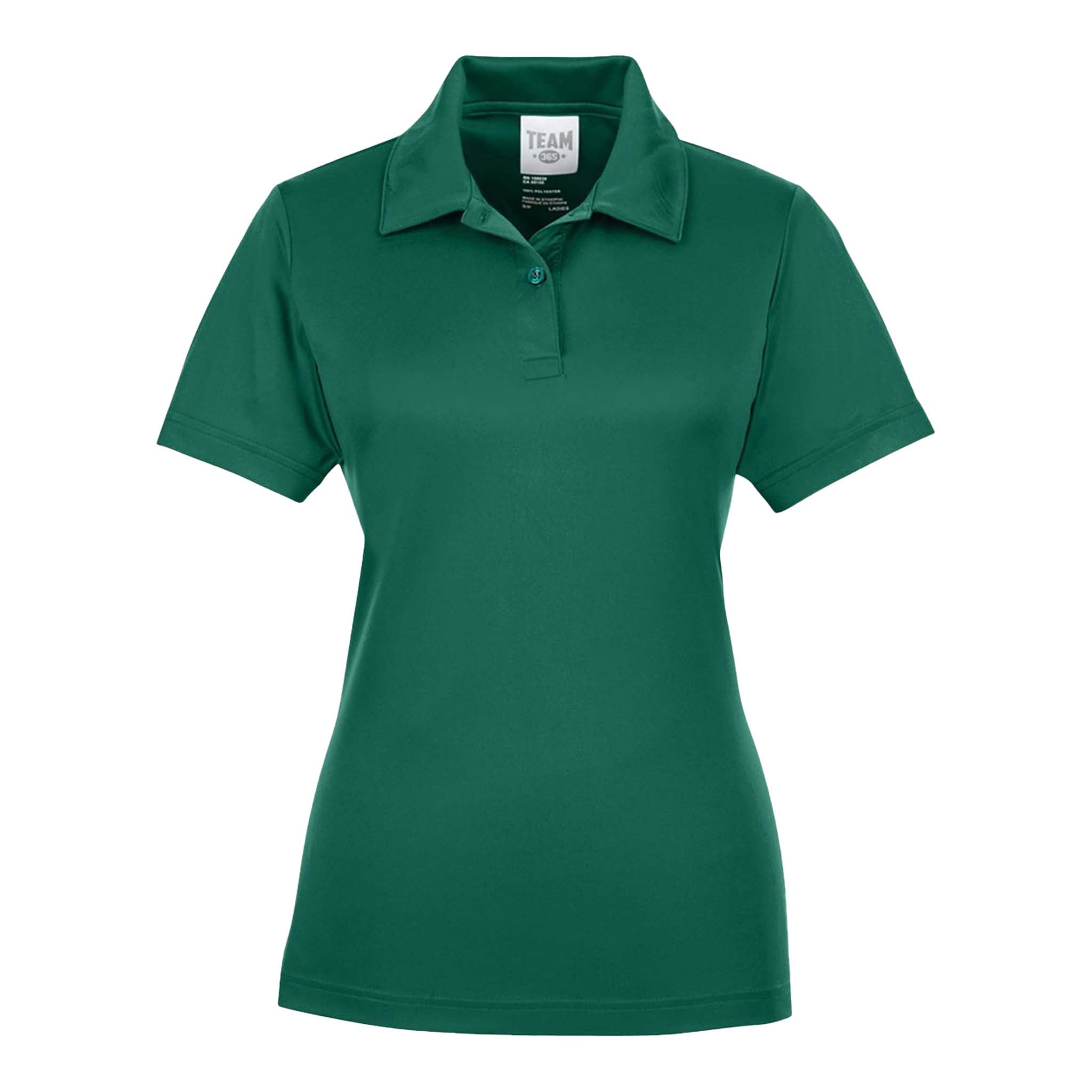 Team 365 TT51W custom polo in sport forest, front view