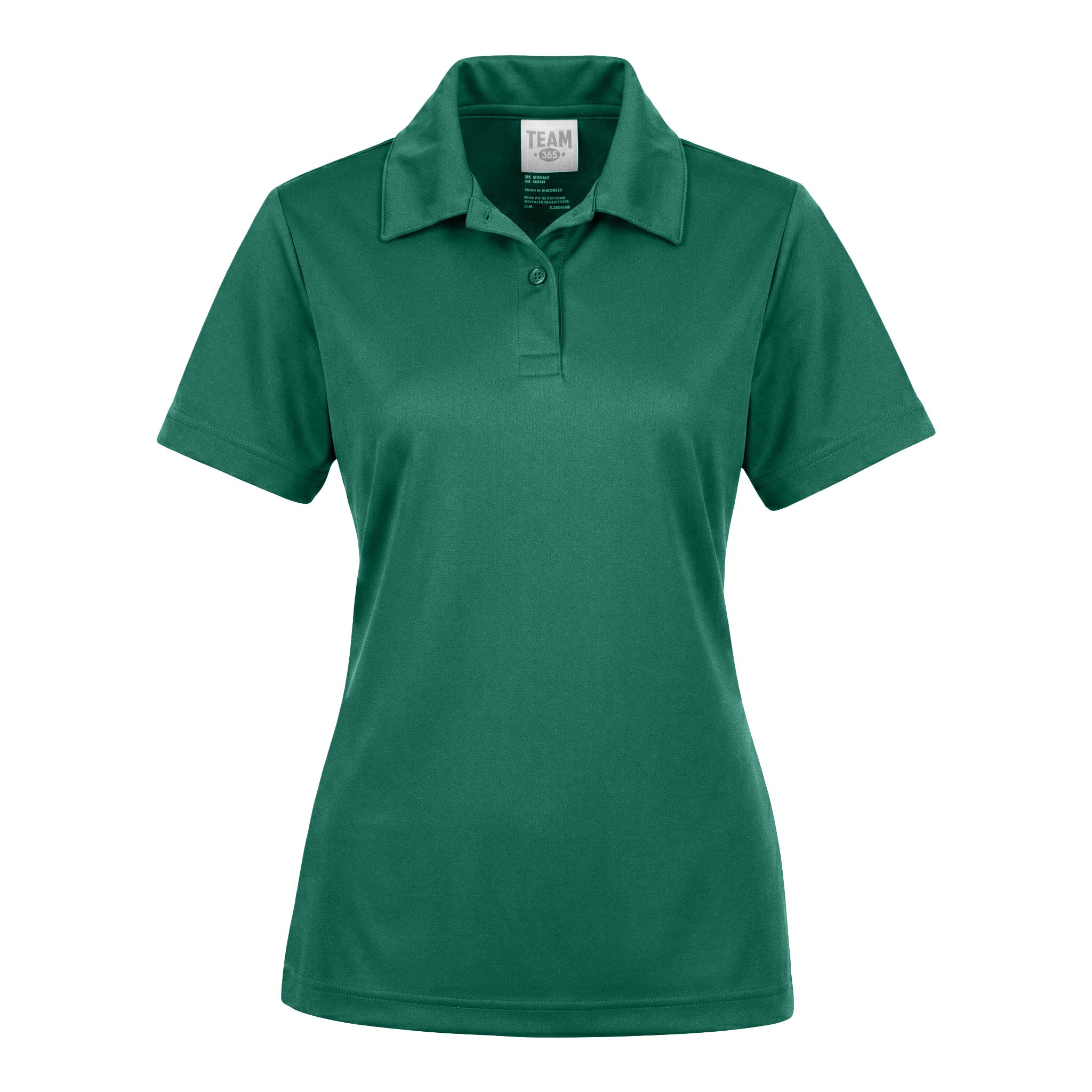 Team 365 TT51W custom polo in sport forest, front view