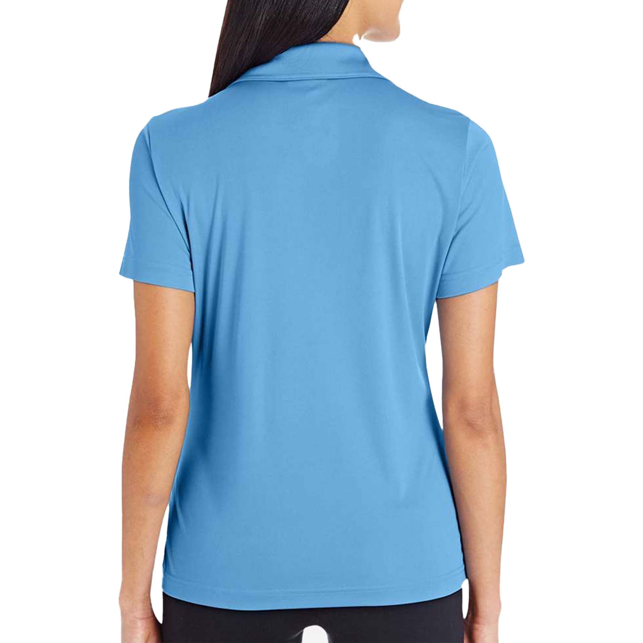 Team 365 TT51W custom polo in sport light blue, back view