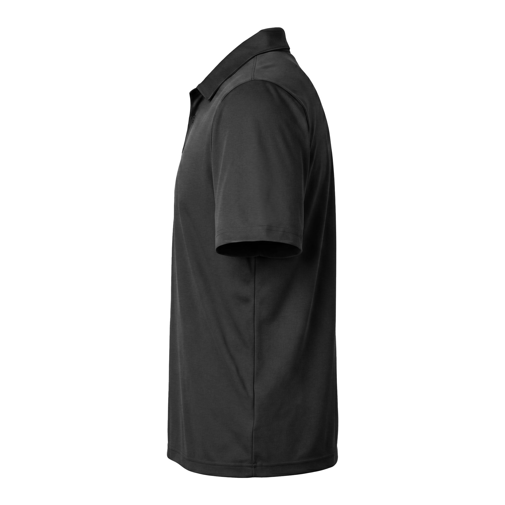 Team 365 TT51 custom polo in black, left side view