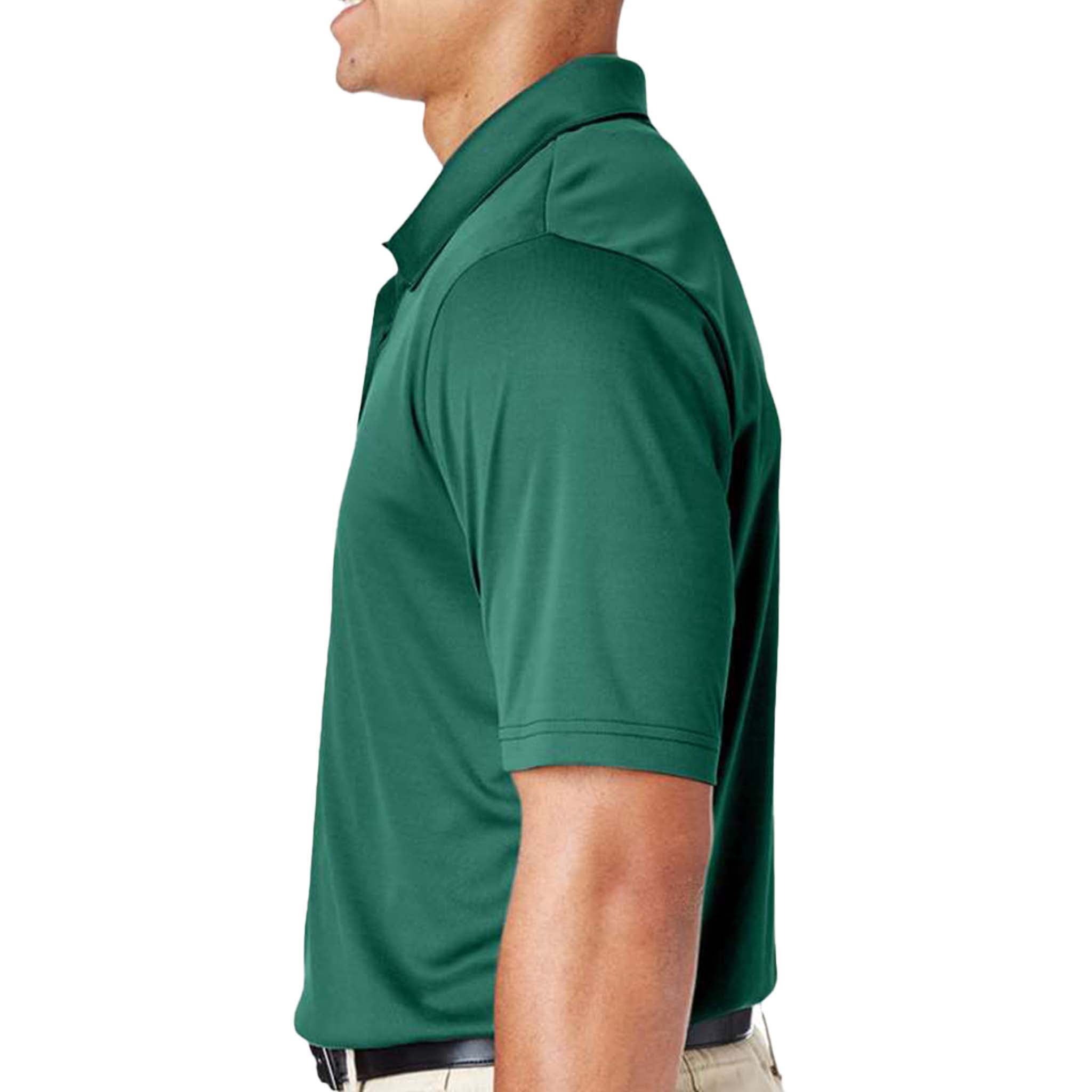 Team 365 TT51 custom polo in sport forest, left side view