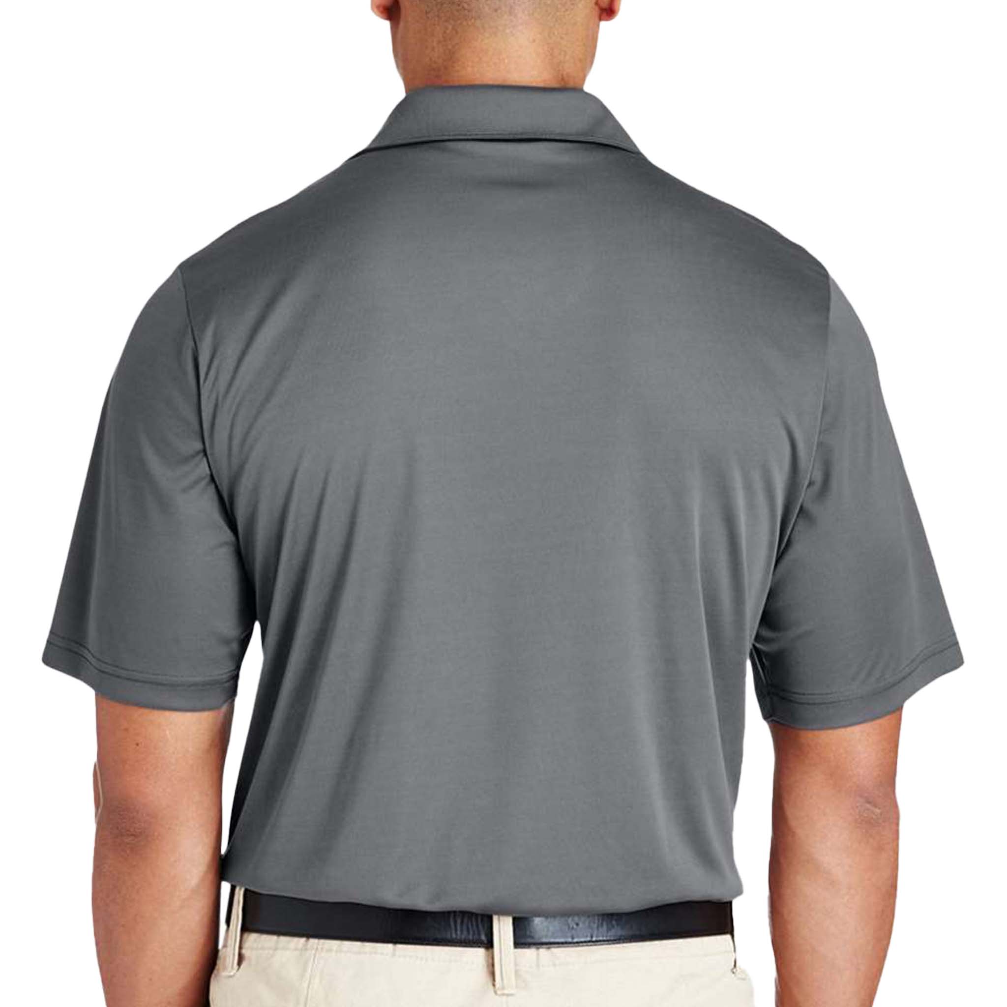 Team 365 TT51 custom polo in sport graphite, back view