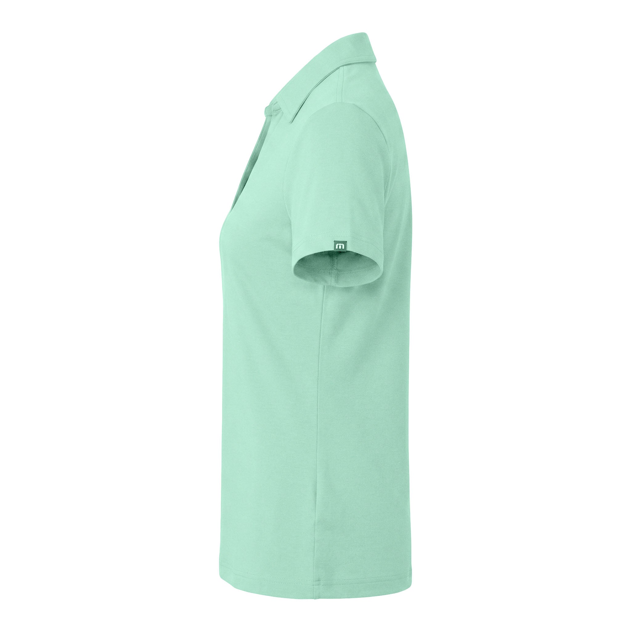 TravisMathew TM1LF071 custom polo in mint, left side view